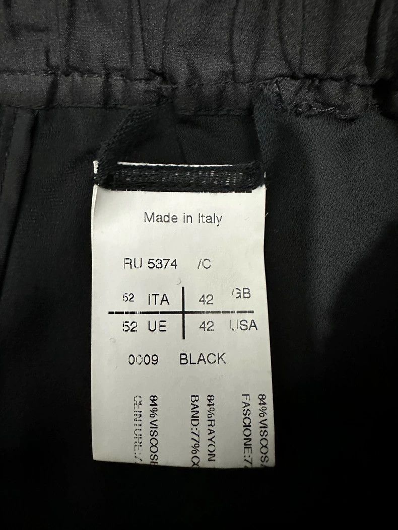 Rick Owens rick owens black silk shorts with drawstring-dmc Size US 44 / EU 60 - 3 Thumbnail