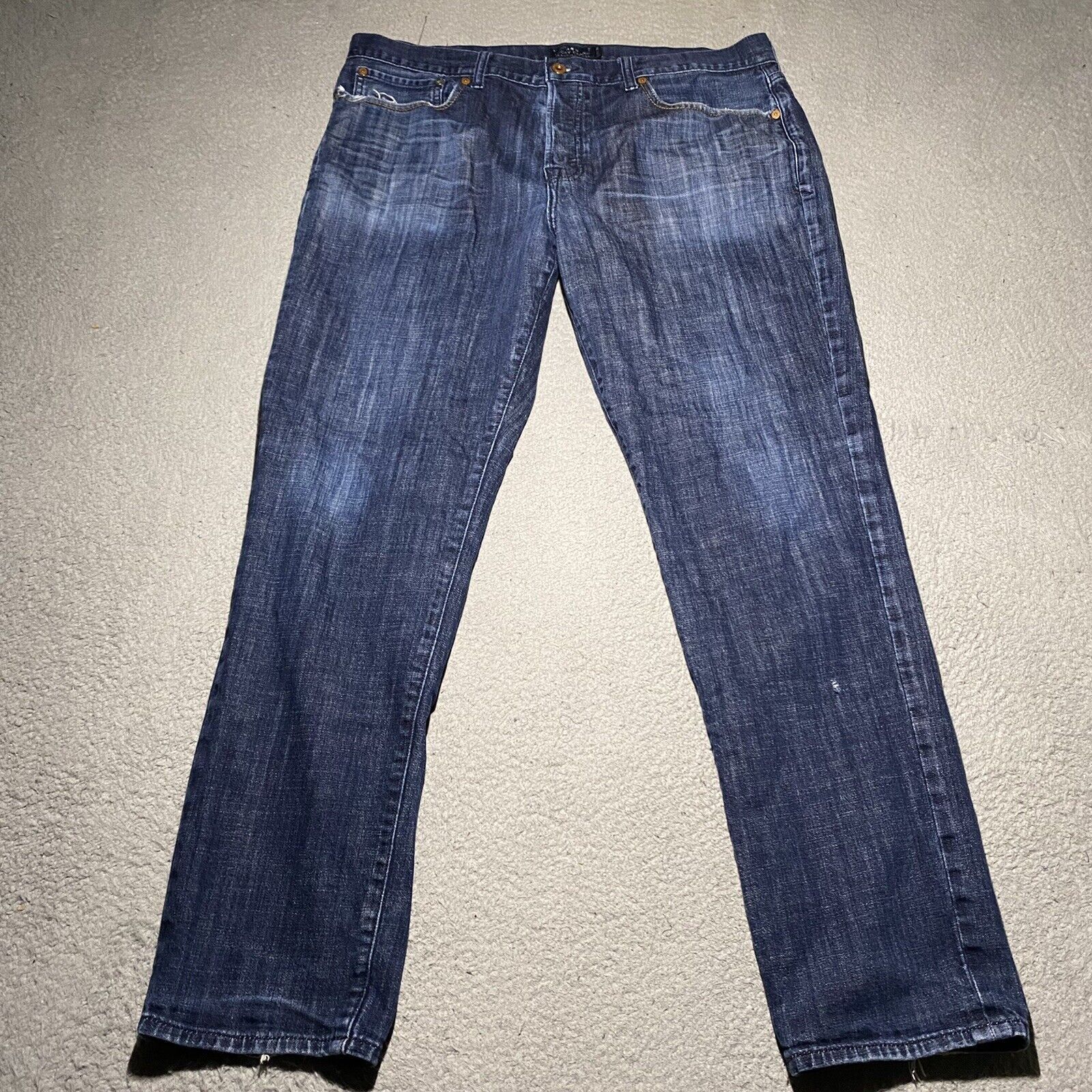 Lucky Brand Dungarees Jeans Mens 38x32 Blue 165 Straight Leg