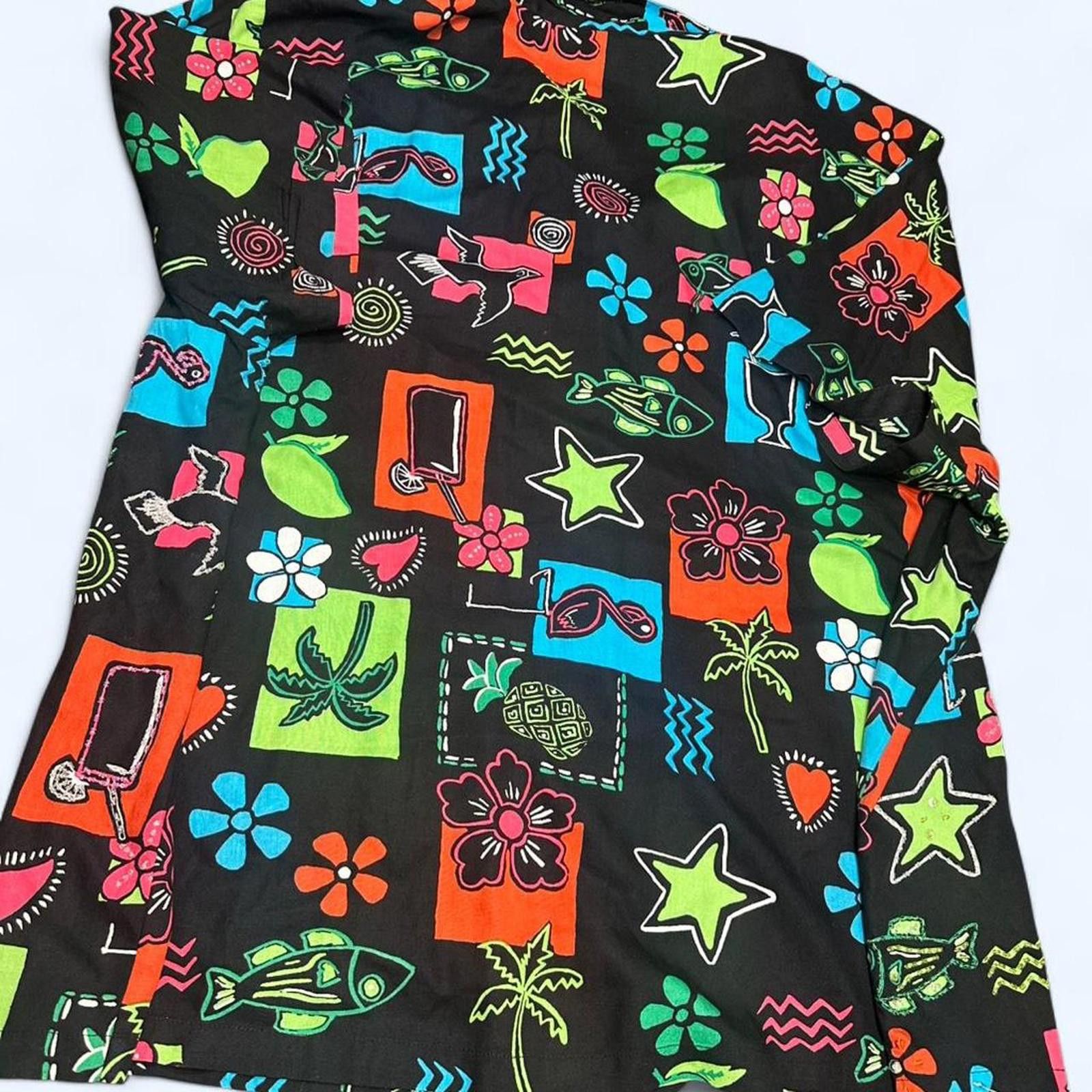Other Women's Multi and Black Blous Size 3XL / US 20-22 - 3 Thumbnail