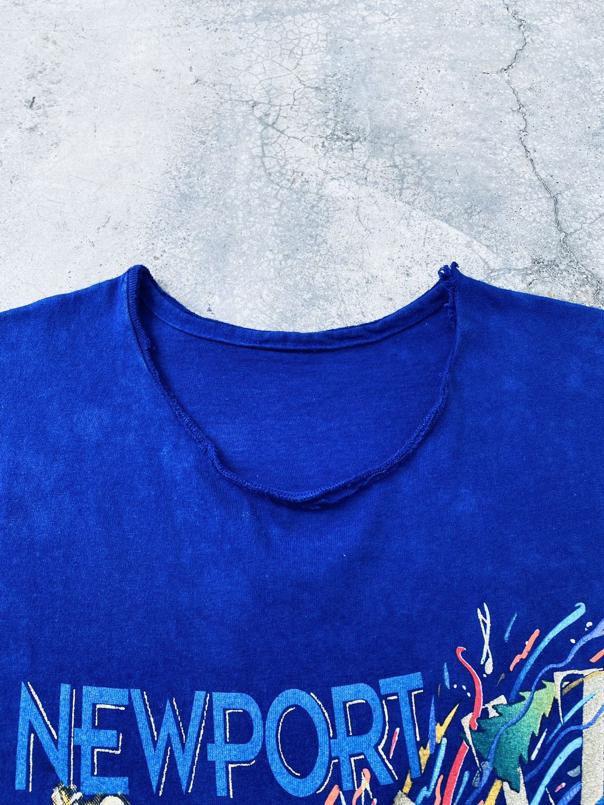 Band Tees Vintage 90s Newport Festiva Jazz Distressed Tees Size US L / EU 52-54 / 3 - 9 Thumbnail
