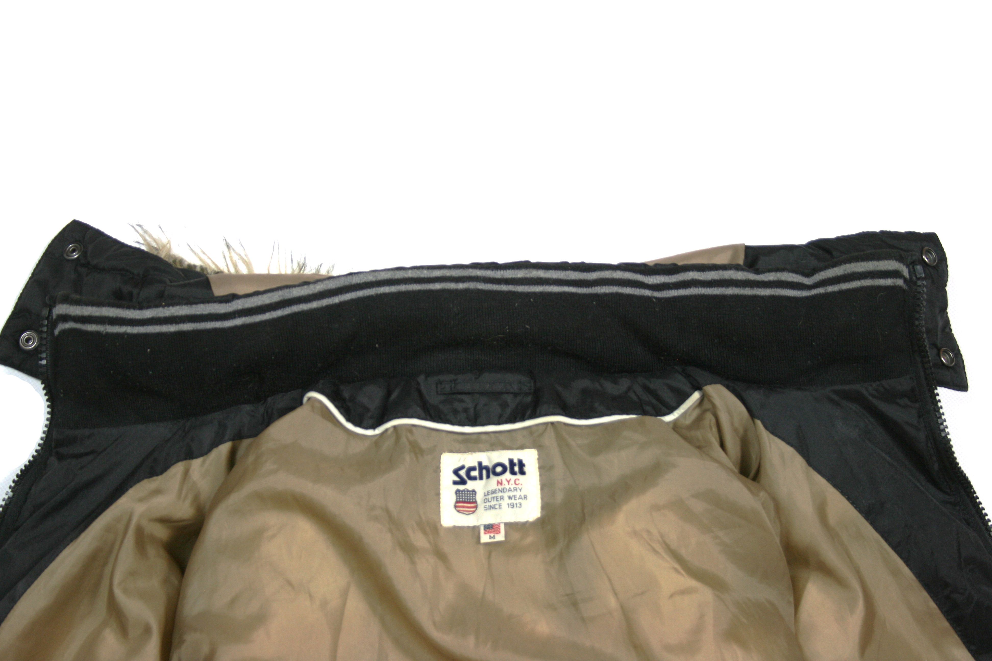 Schott 00S Logo Y2K Puffer Bomber Jacket Vintage Size US M / EU 48-50 / 2 - 11 Thumbnail