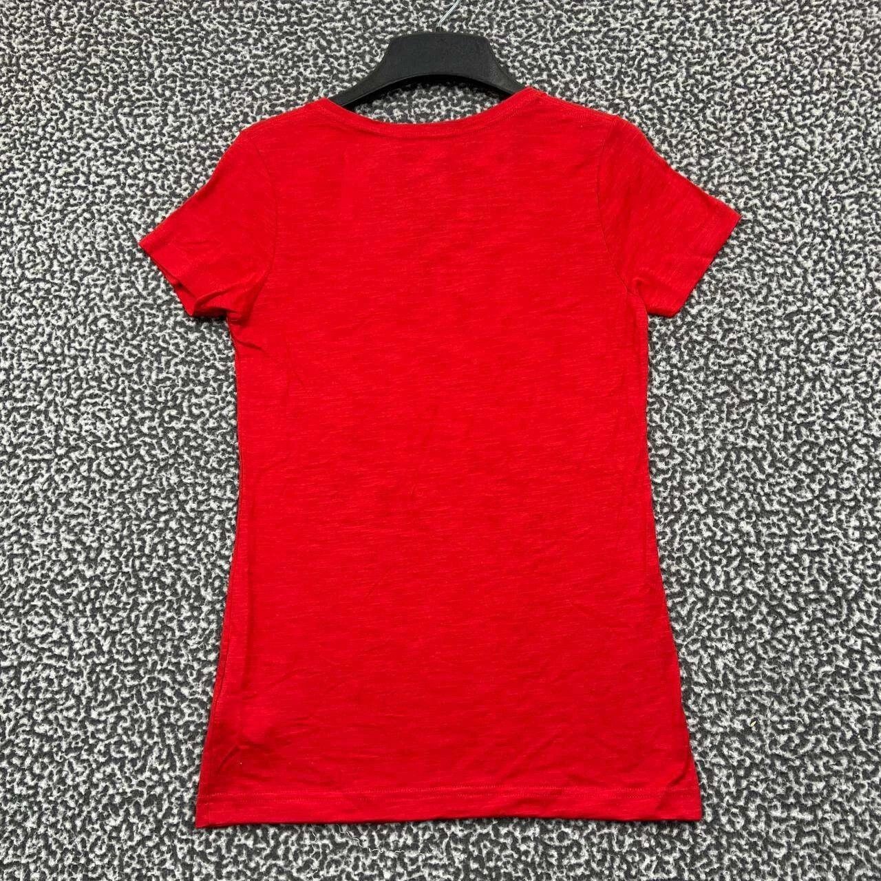 Adidas Louisville Cardinals Shirt Women Short Sleeve V-Neck New S Size S / US 4 / IT 40 - 2 Thumbnail