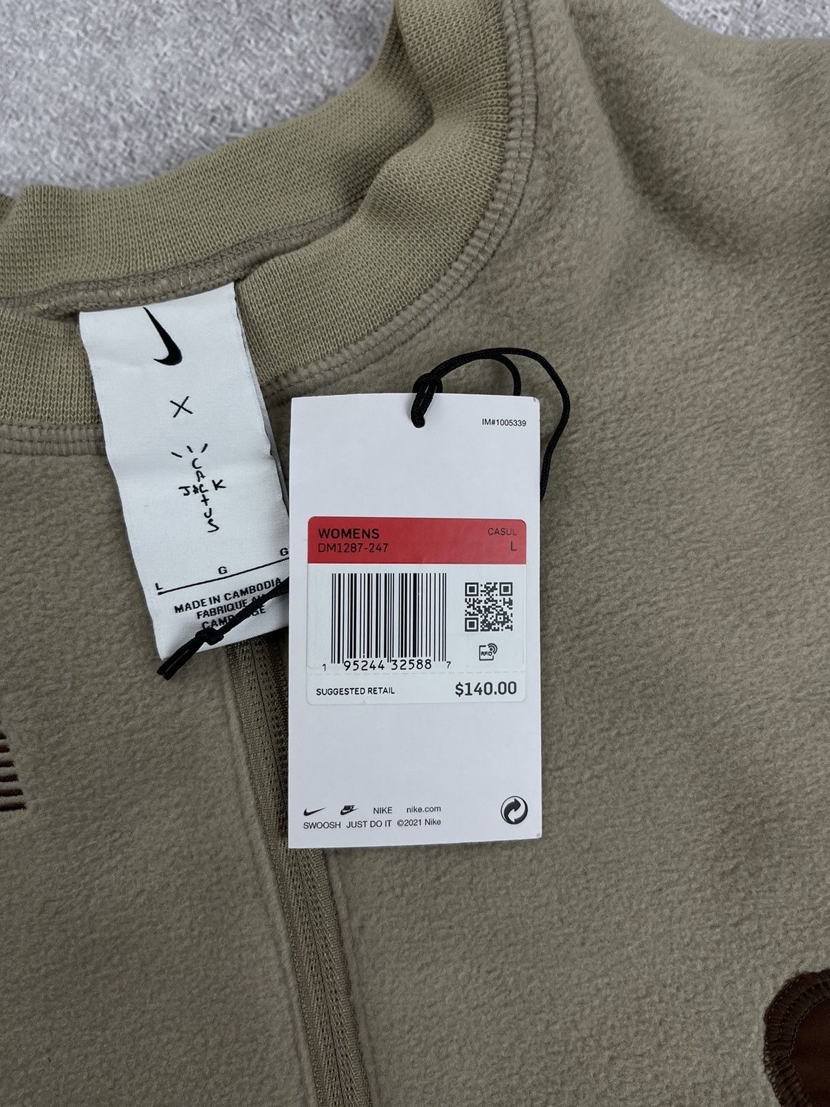 Nike × Travis Scott Nike x Travis Scott NRG Cactus Fleece Pullover Sweatshirt L Size L / US 10 / IT 46 - 14 Thumbnail