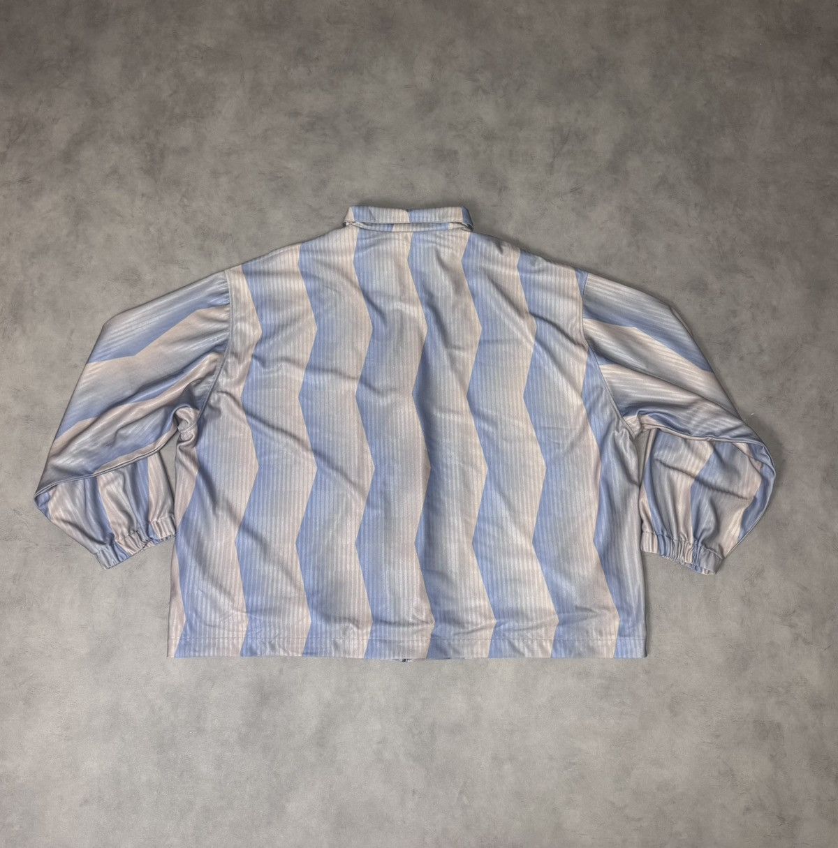 Acne Studios Acne Studios Men's Blue & Beige Jacquard Zipper Jacket - L Size US L / EU 52-54 / 3 - 2 Thumbnail