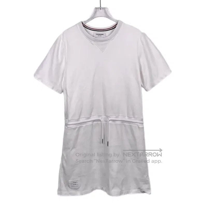 Thom Browne White Cotton Dress for Women .