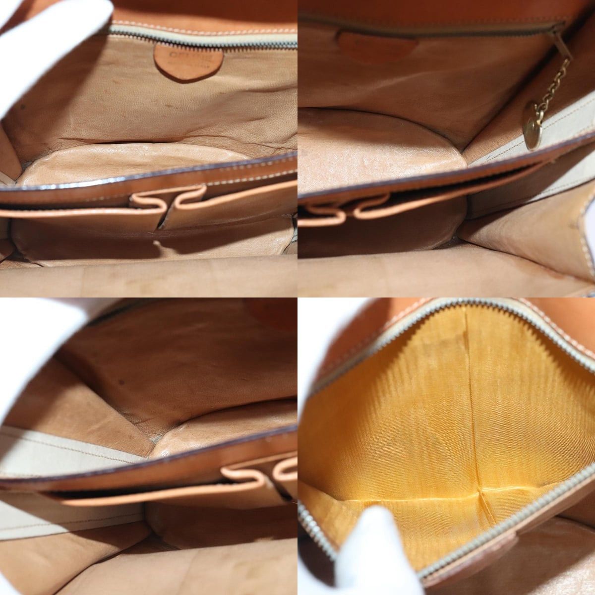 Celine CELINE Macadam Canvas Shoulder Bag Beige Gold Size ONE SIZE - 12 Thumbnail