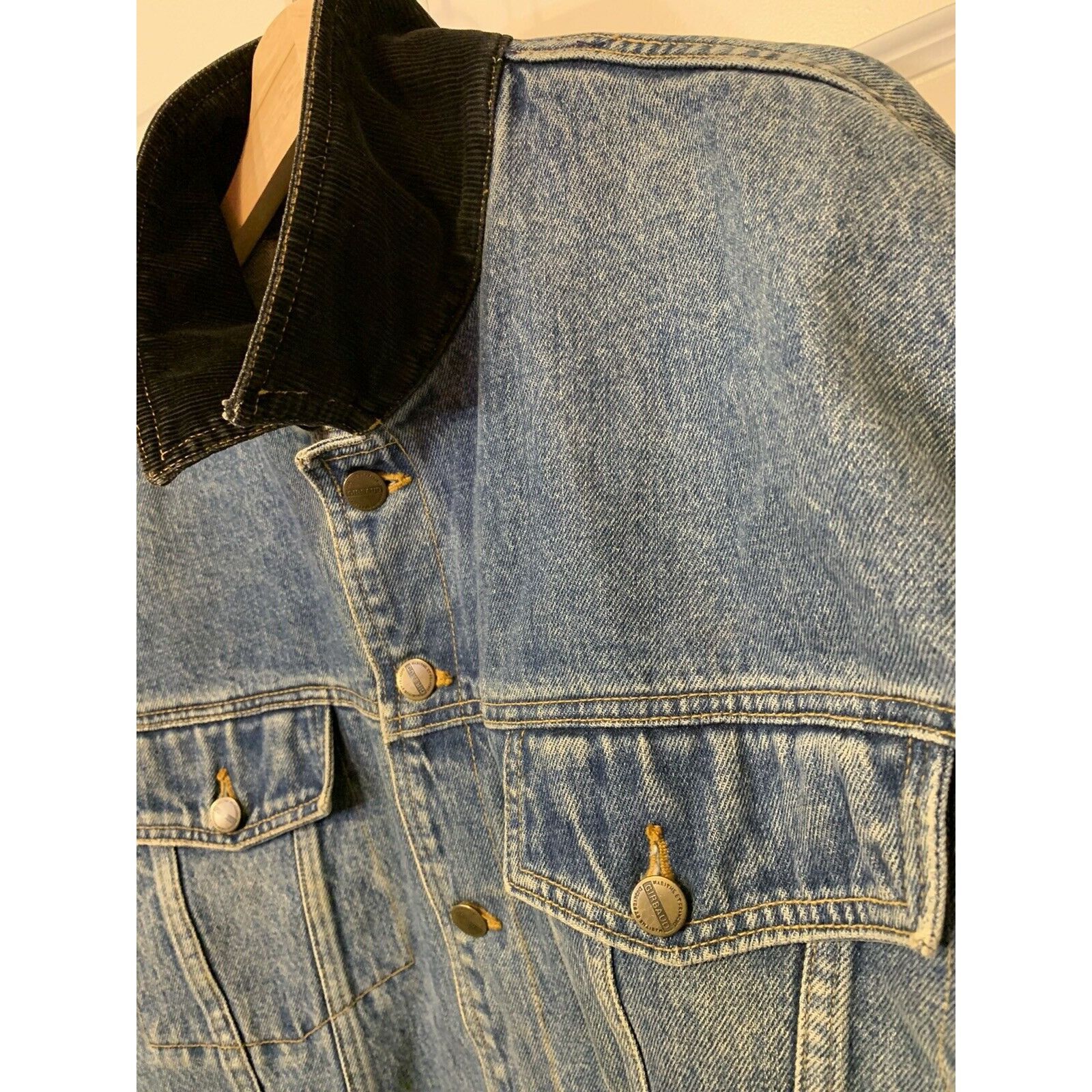 Marithe + Francois Girbaud Vtg Marithe Francois Girbaud Blue Denim TruckerJean Jacket S Size US S / EU 44-46 / 1 - 8 Thumbnail