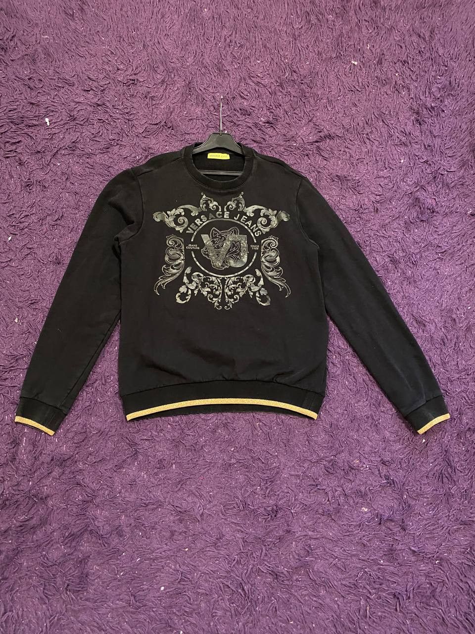 Versace Jeans Couture Y2K Sweatshirt black Versace Jeans big print vintage Size US S / EU 44-46 / 1 - 7 Thumbnail