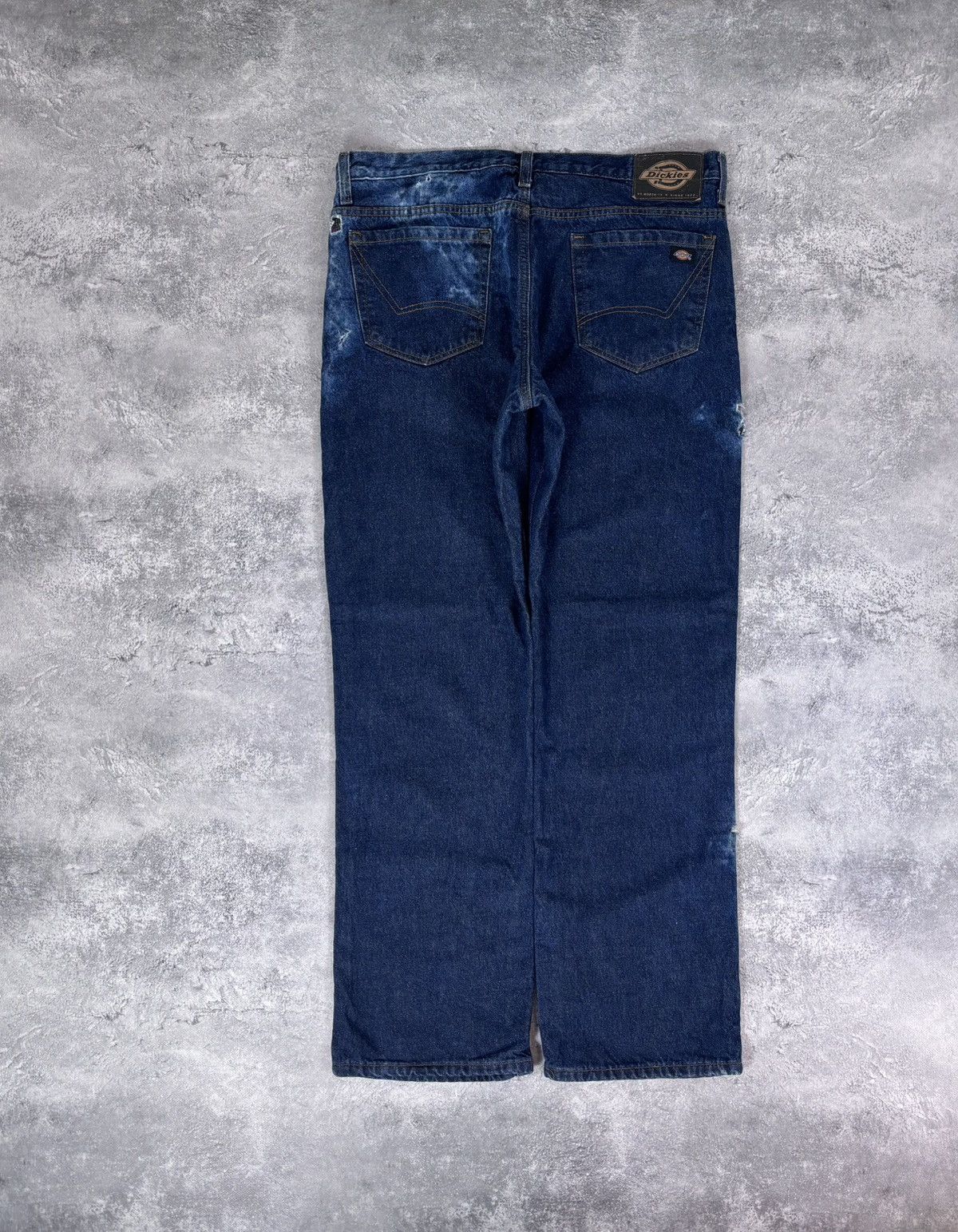 Dickies Dickies Men’s Denim Jeans Distressed Dark Blue USA Workwear Size US 36 / EU 52 - 1 Thumbnail