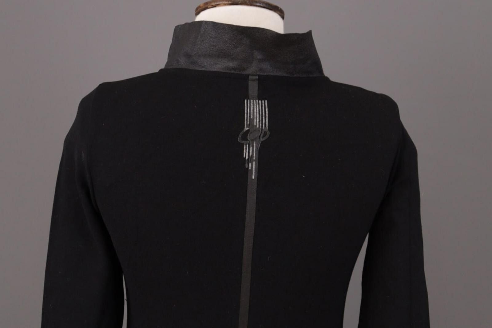 Designer Cop Copine Nikko Robe Black 3/4 Sleeve A-Line Dress Size 36 Size M / US 6-8 / IT 42-44 - 11 Thumbnail