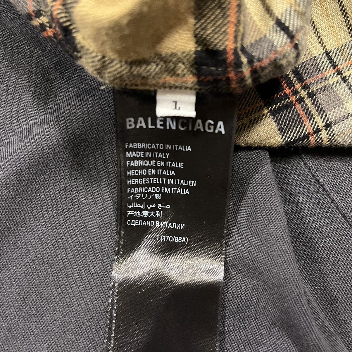Balenciaga Balenciaga Hybrid Flannel Trompe Loeil Liberty Shirt Size US XL / EU 56 / 4 - 6 Thumbnail