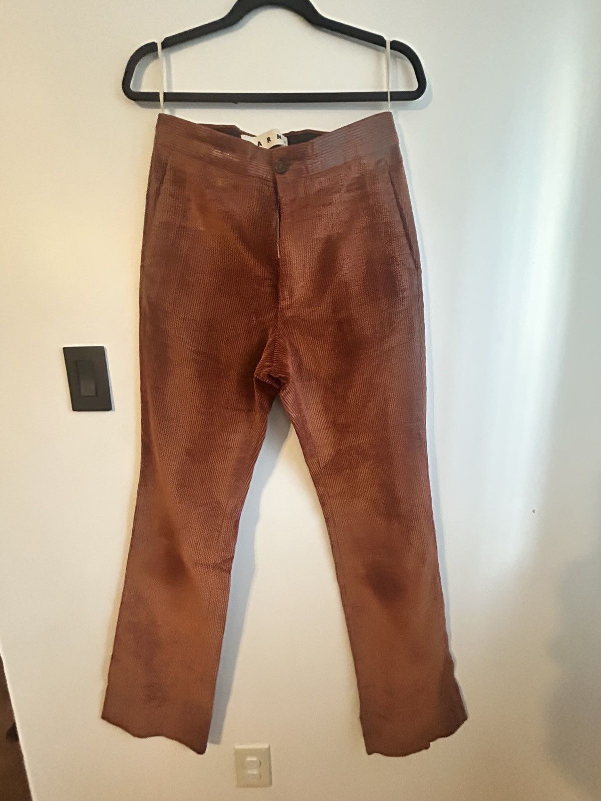 Marni Marni Corduroy Trouser in Warm Rust Size US 40 / EU 56 - 4 Thumbnail