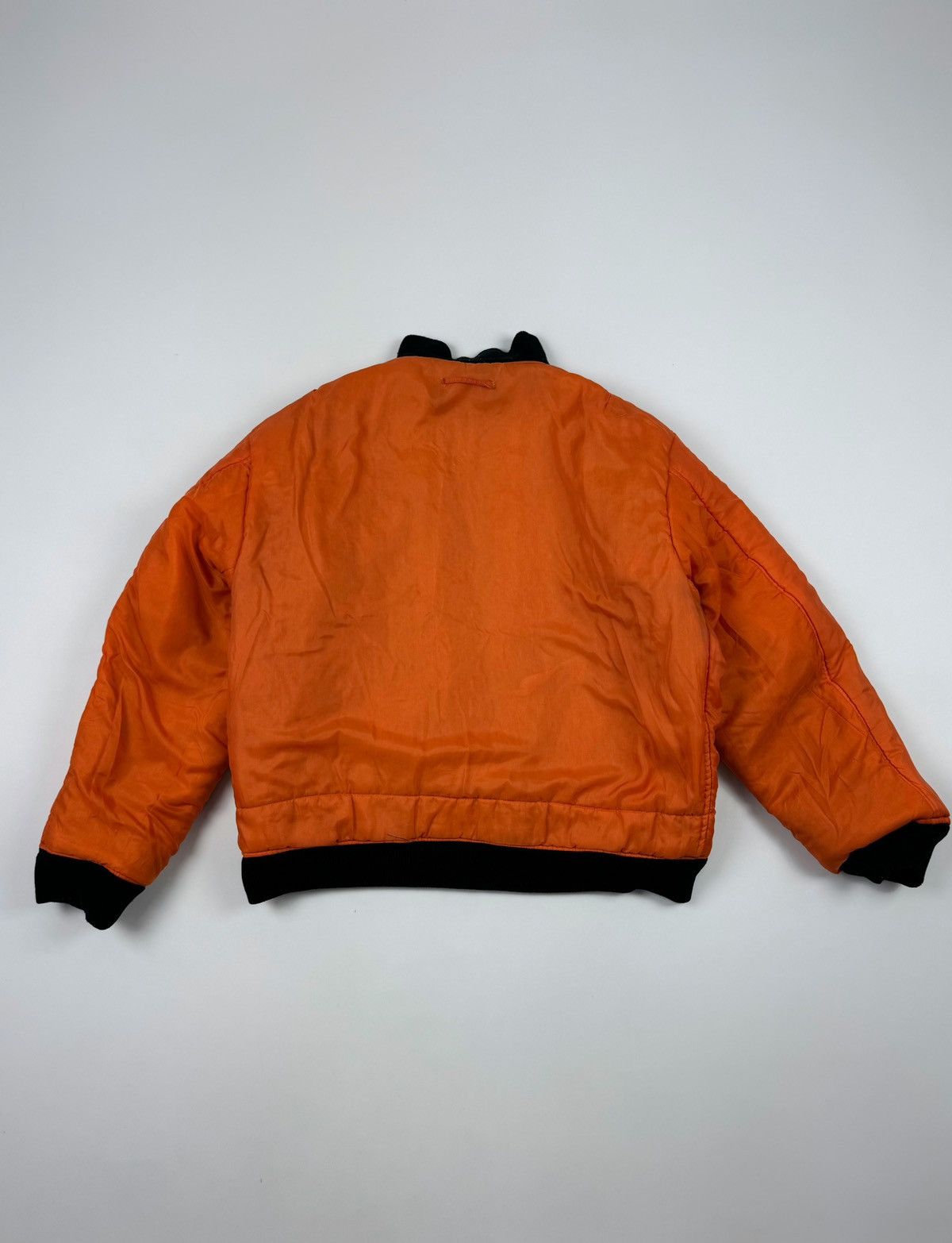 Vintage Vintage Reversible Distressed MA-1 Black Bomber Jacket Size US L / EU 52-54 / 3 - 21 Thumbnail