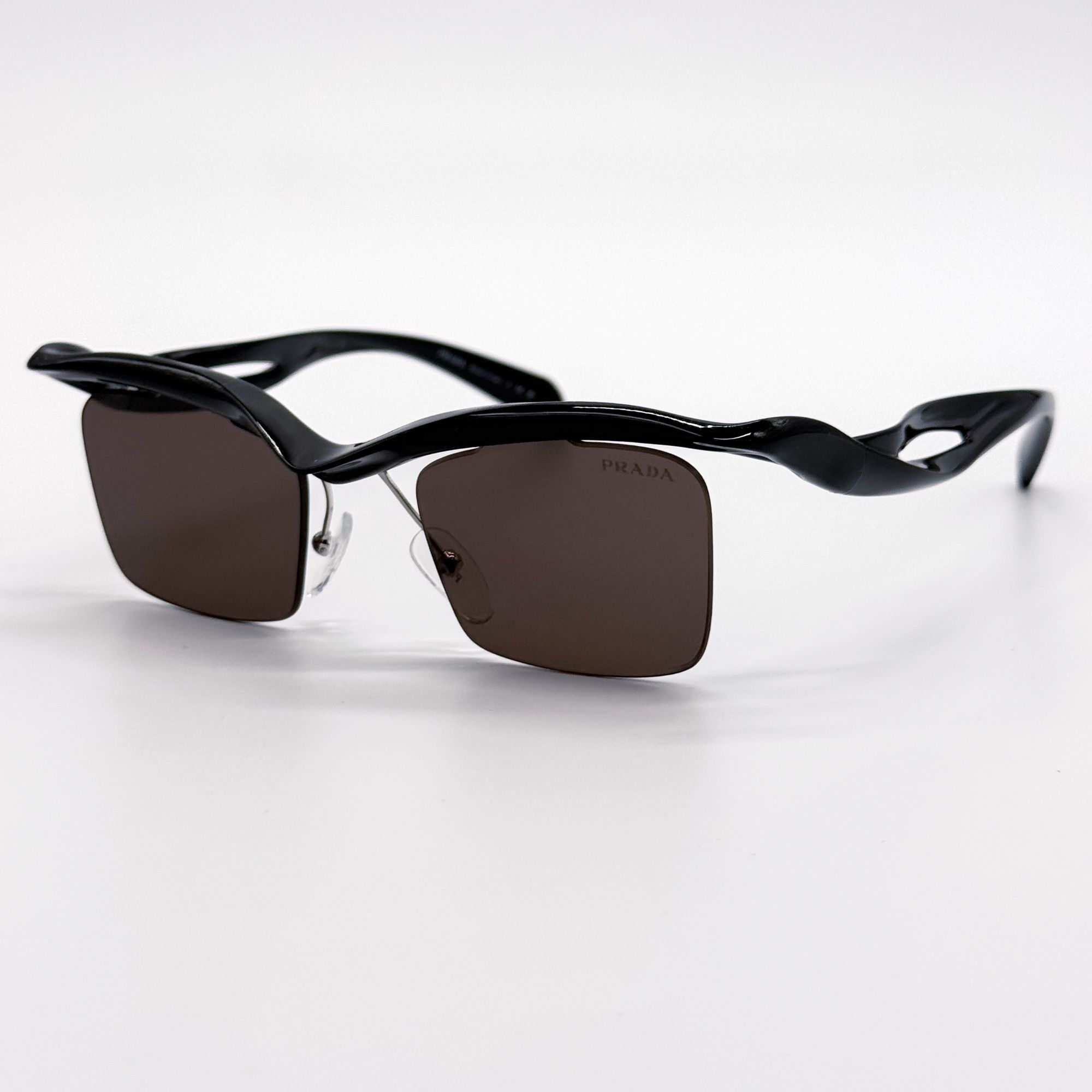 Prada NEW PRADA SUNGLASSES PRA15S 1AB8C1 BROWN PR A15S, SPR A15S Size ONE SIZE - 3 Thumbnail