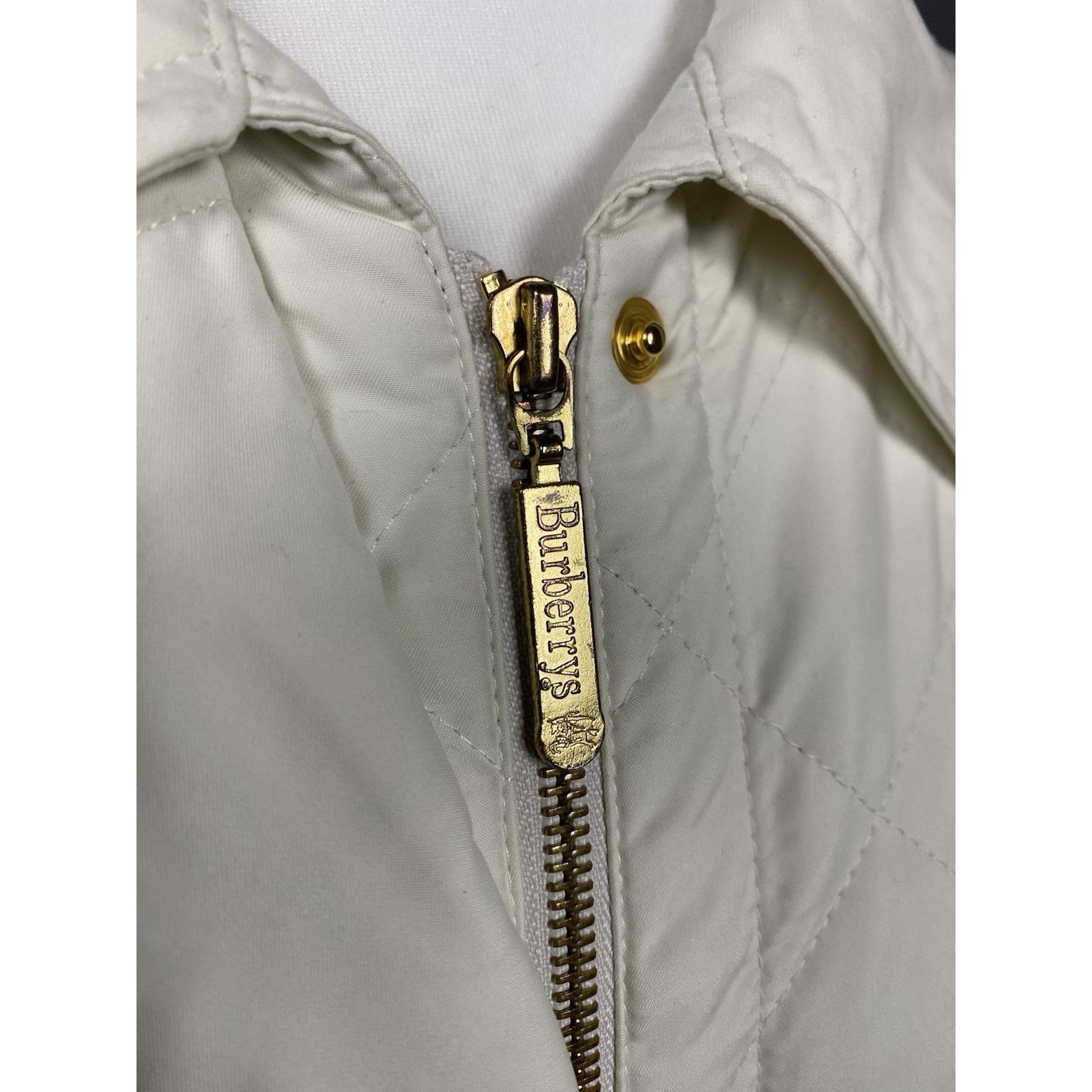 Burberry Burberry Nova Check Vintage Women's White Beige Quilted Jack Size XS / US 0-2 / IT 36-38 - 10 Thumbnail