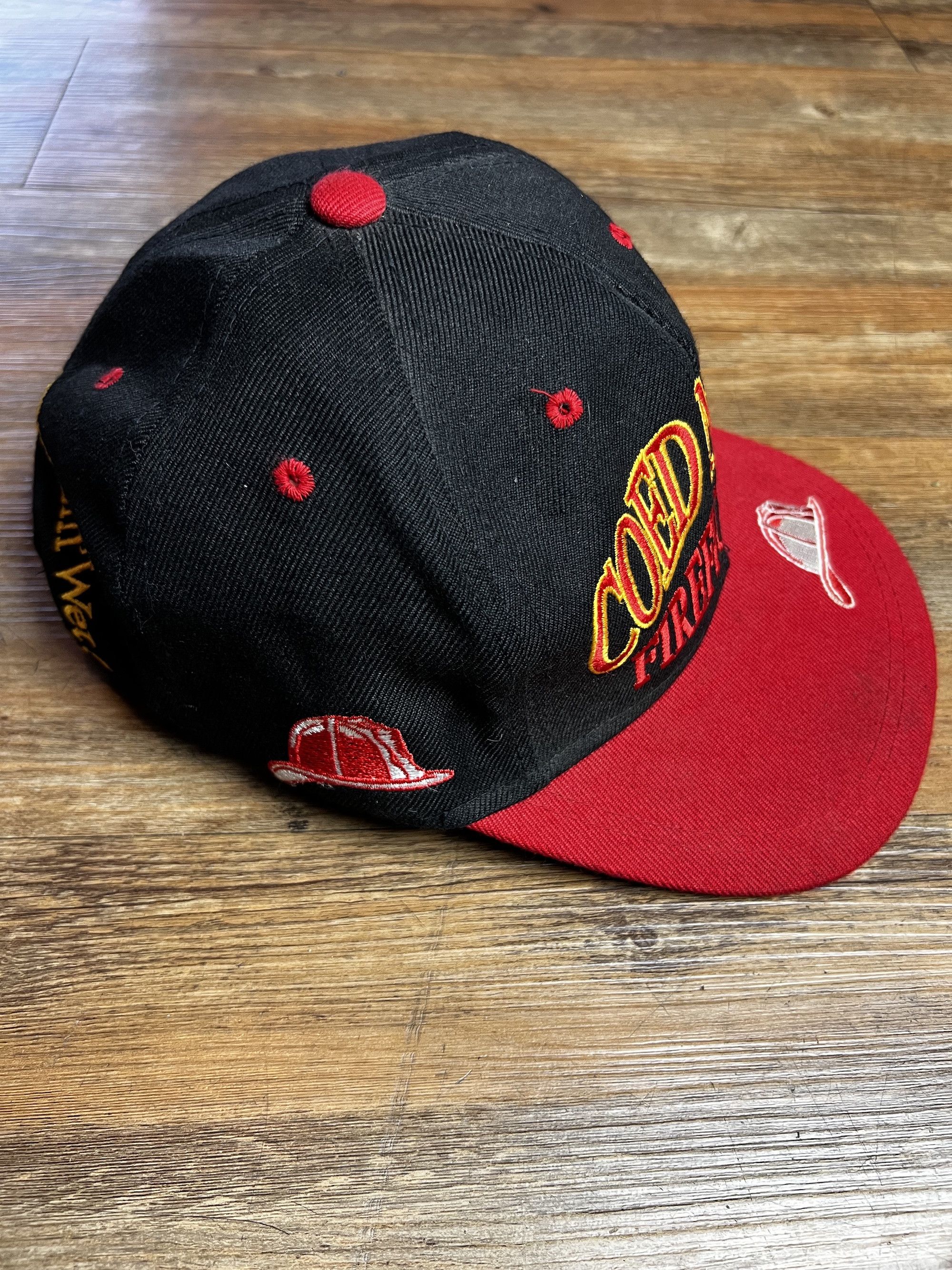 Vintage Vintage 1990's Coed Naked Sportswear - Firefighting Snapback Size ONE SIZE - 4 Thumbnail