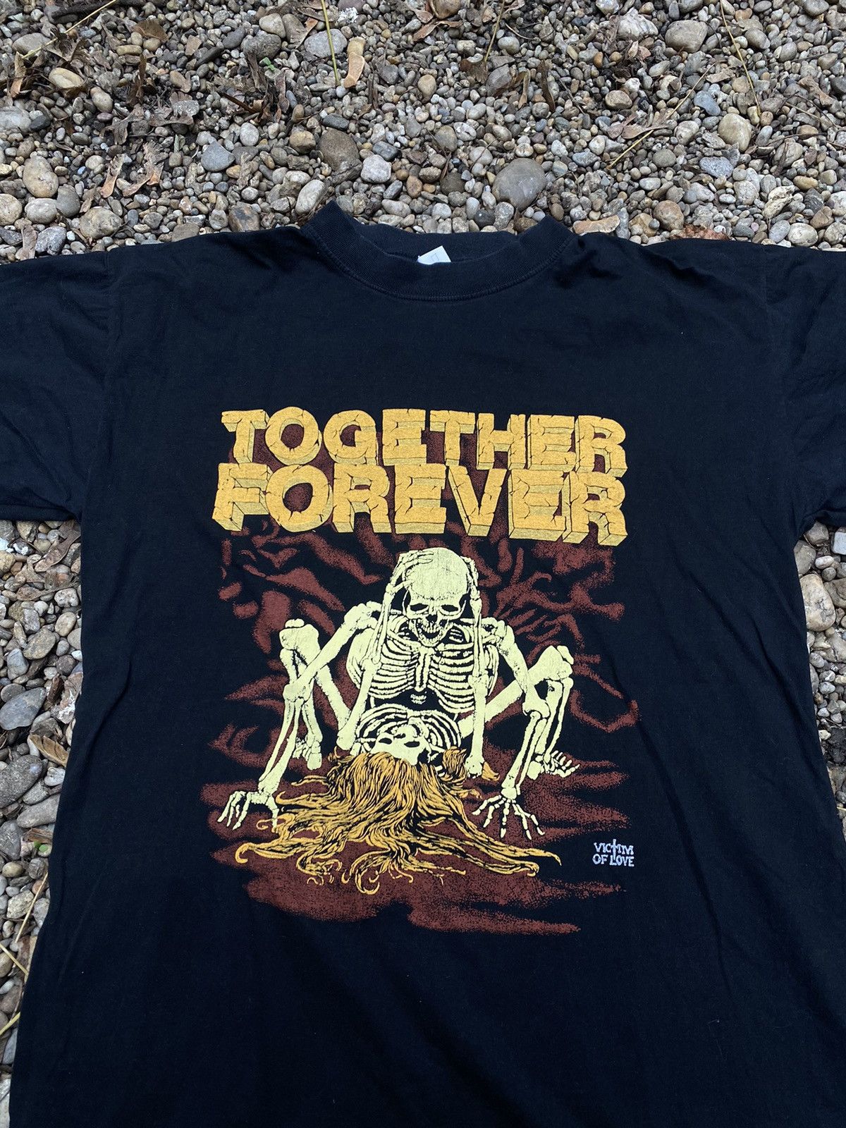 Vintage Vintage together Forever Skeleton Single Stitch T-Shirt Size US L / EU 52-54 / 3 - 2 Thumbnail