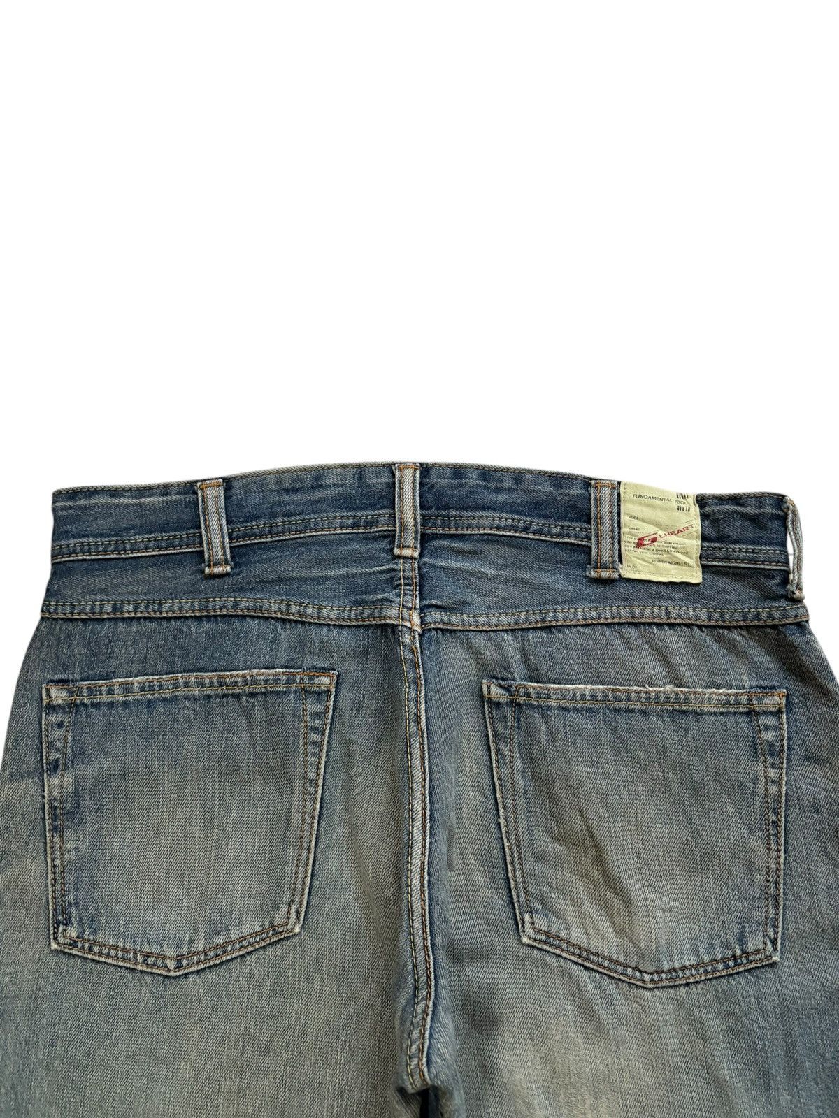 Japanese Brand Vintage Japanese Brand Faded Rusty Wash Distress Baggy Jeans Size US 34 / EU 50 - 8 Thumbnail
