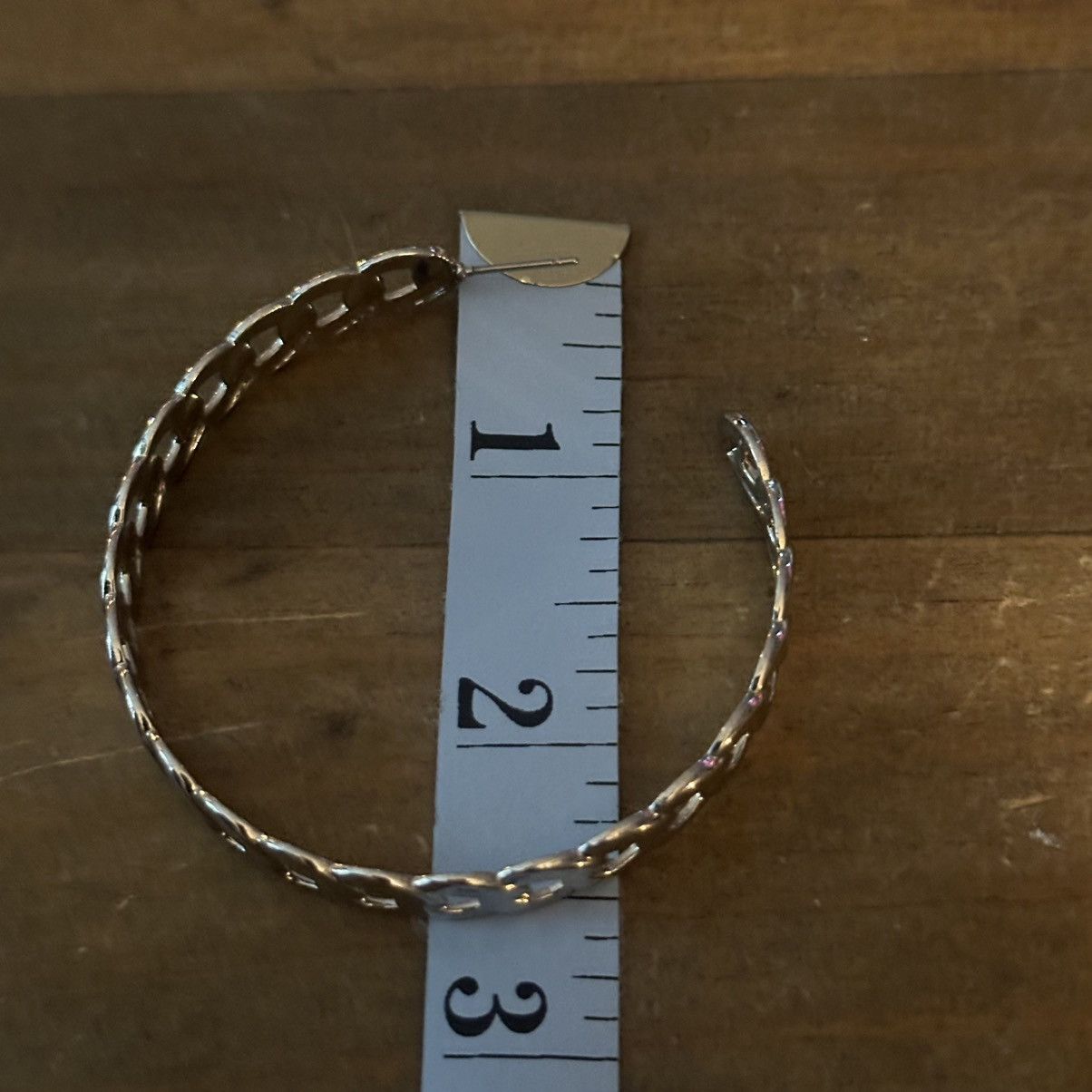 Other Large chain link hoop earrings Size ONE SIZE - 3 Thumbnail