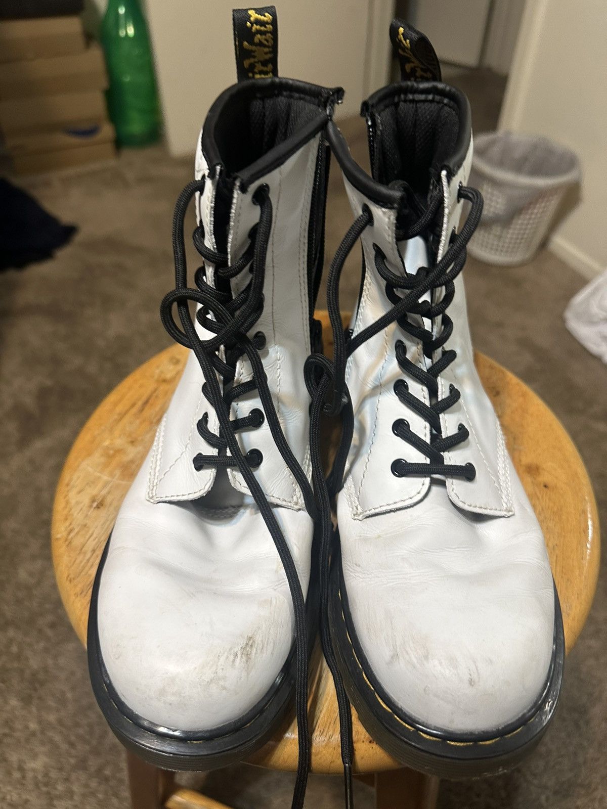 Dr. Martens × Vintage Vintage Dr Martens “triple white zipper” boots 00s size 5 Size US 5 / EU 37 - 3 Thumbnail