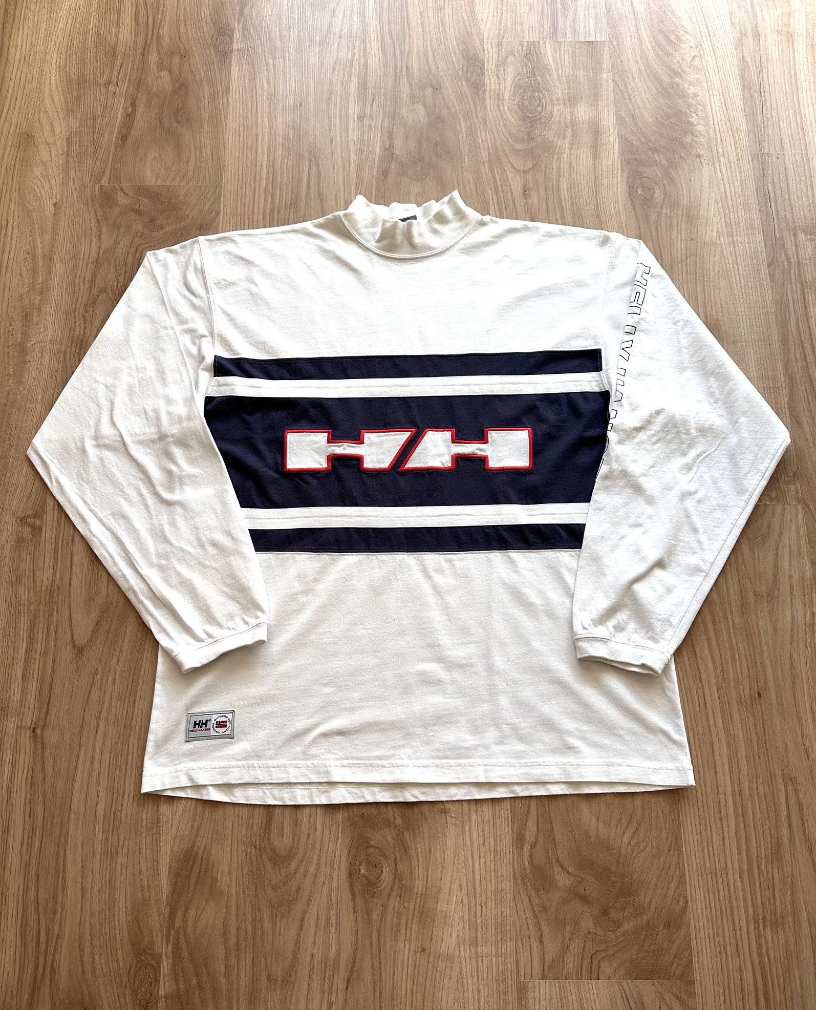 Helly Hansen × Vintage Vintage Helly Hansen sweatshirt boxy 90s y2k skate Size US XXL / EU 58 / 5 - 1 Thumbnail