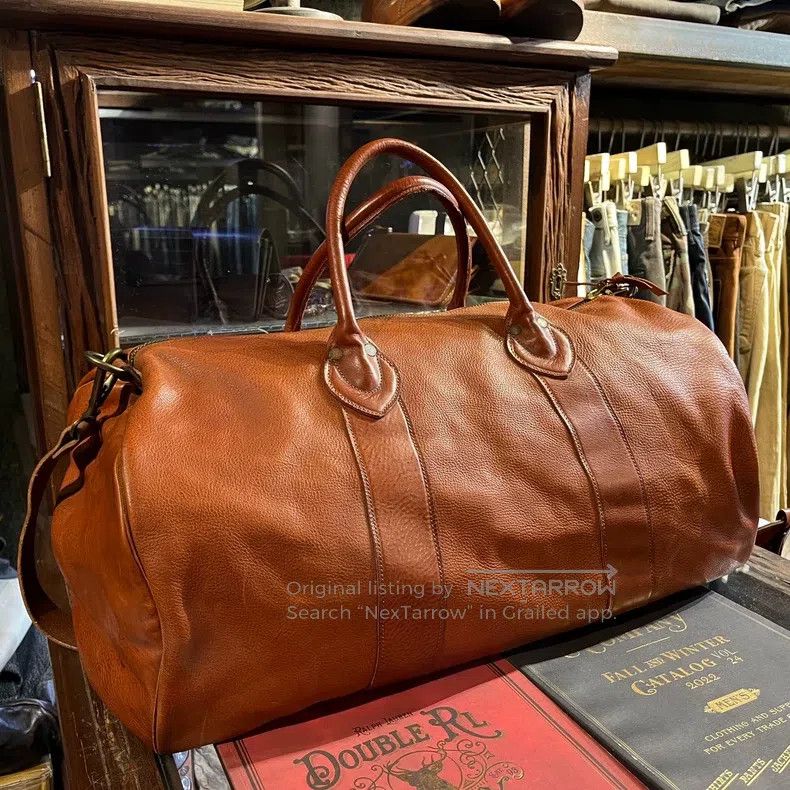 RRL Ralph Lauren RRL Ralph Lauren Full leather Boston travel bag shoulder b Size ONE SIZE - 1 Thumbnail