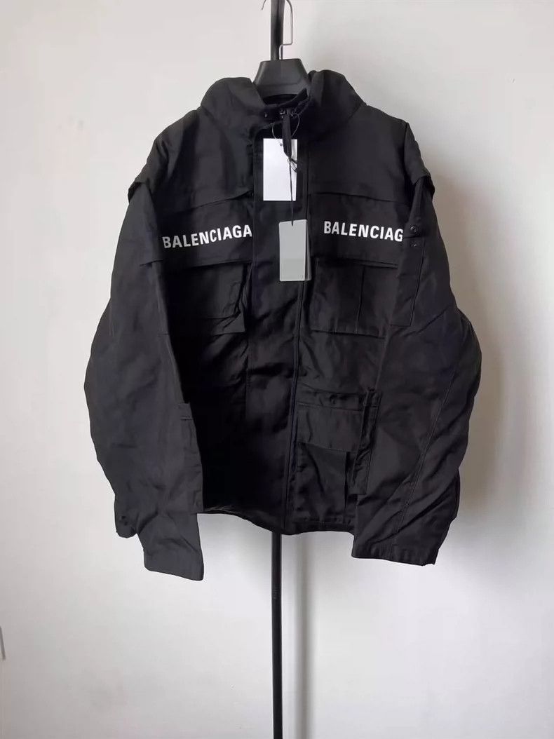 Balenciaga Balenciaga Solid Letter Pocket Long Sleeve Regular Jacket Size US M / EU 48-50 / 2 - 1 Thumbnail