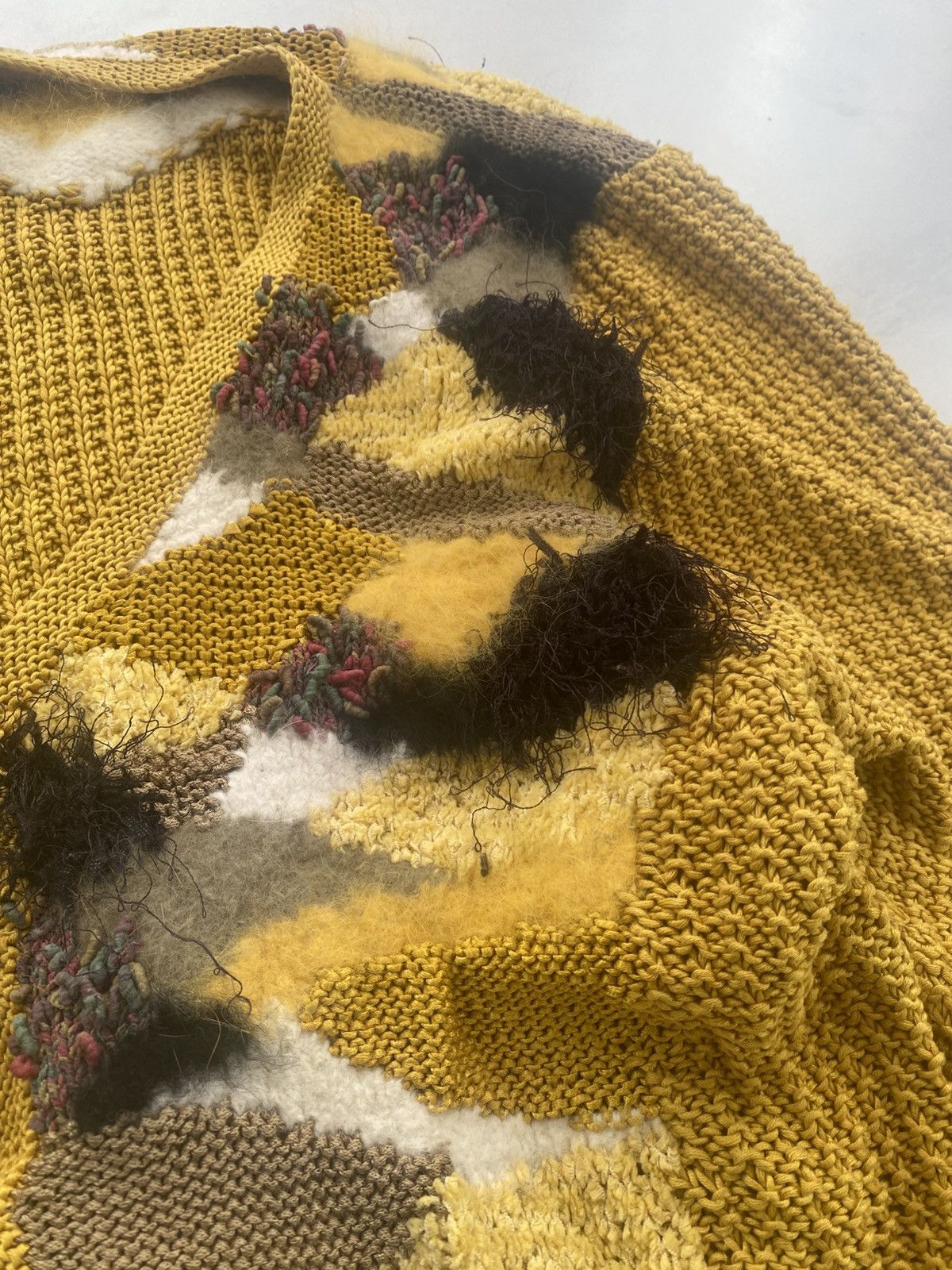 Aran Isles Knitwear × Vintage Coloured cable knitted sweater v neck cardigan Size M / US 6-8 / IT 42-44 - 3 Thumbnail