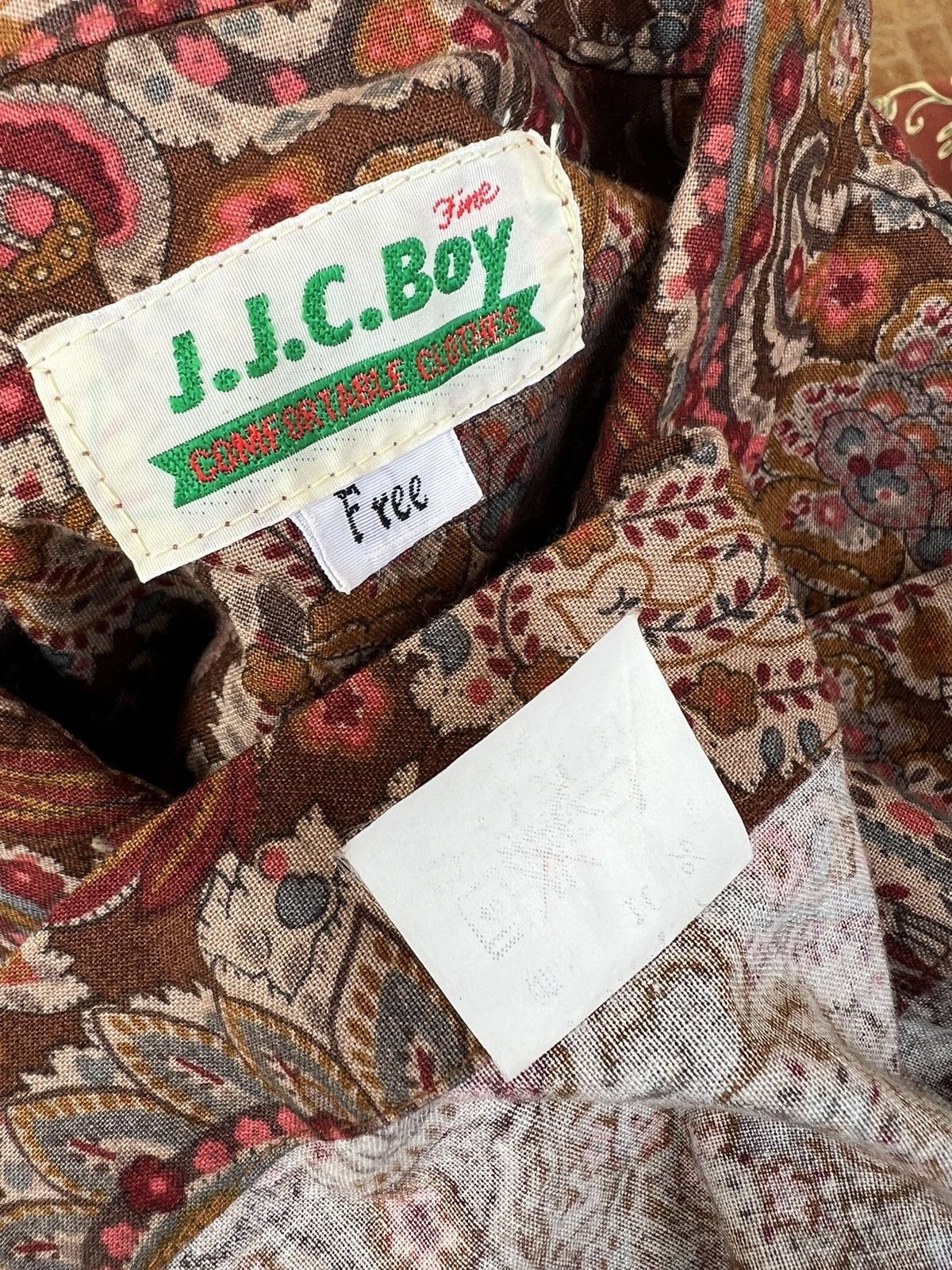 Vintage Vintage J.J.C. BOY Japan Floral Flower LS Size US L / EU 52-54 / 3 - 24 Thumbnail