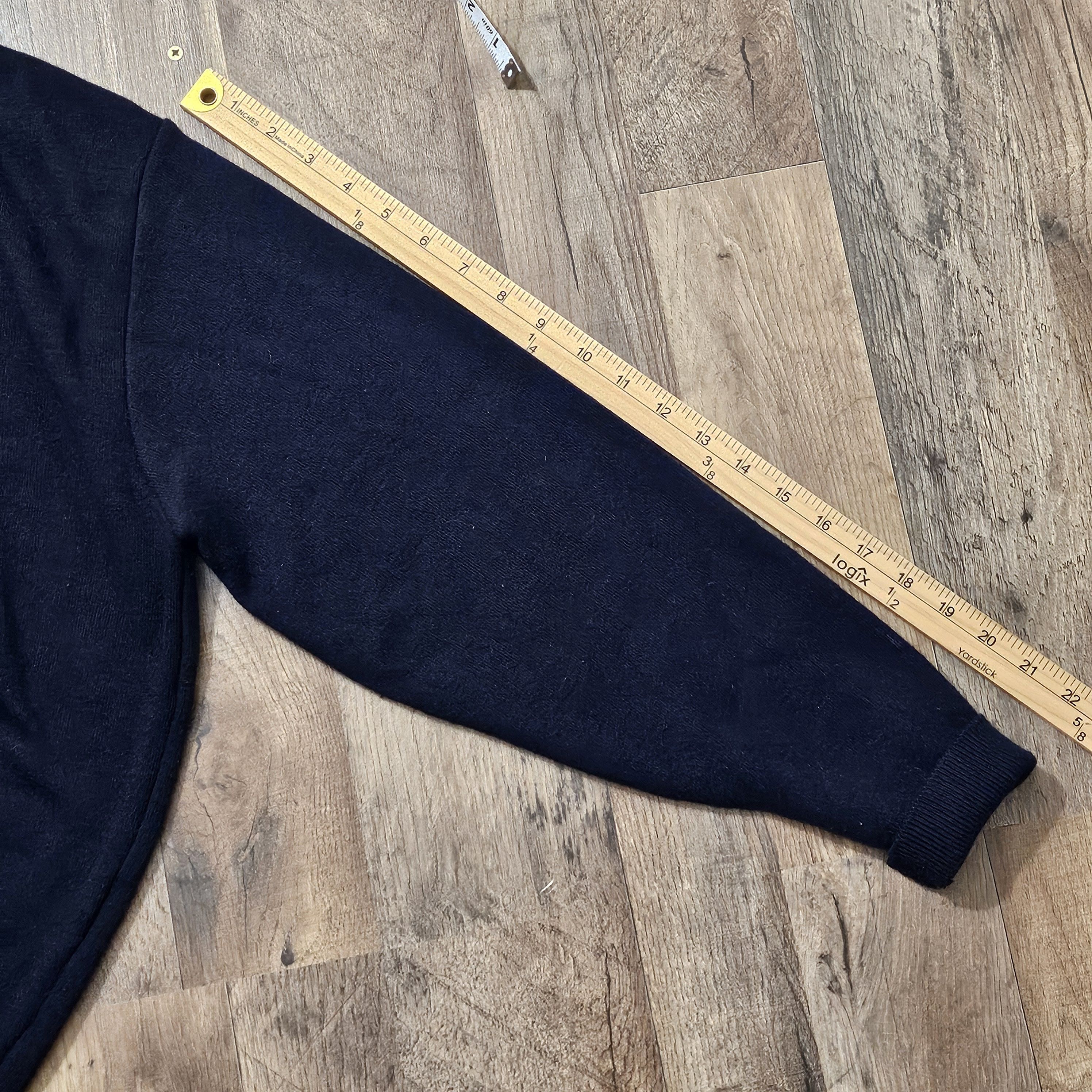 Towncraft × Vintage Vintage 80s Towncraft Mens V-Neck Sweater Navy Made In USA Size US M / EU 48-50 / 2 - 8 Thumbnail