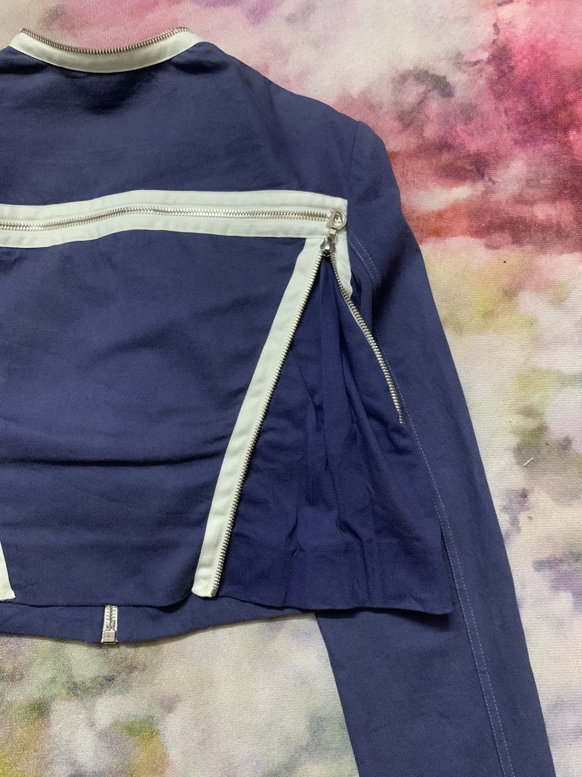 Christian Dior Monsieur SS2001 Runway Dior by Galliano Cropped Jacket Size XS / US 0-2 / IT 36-38 - 14 Thumbnail