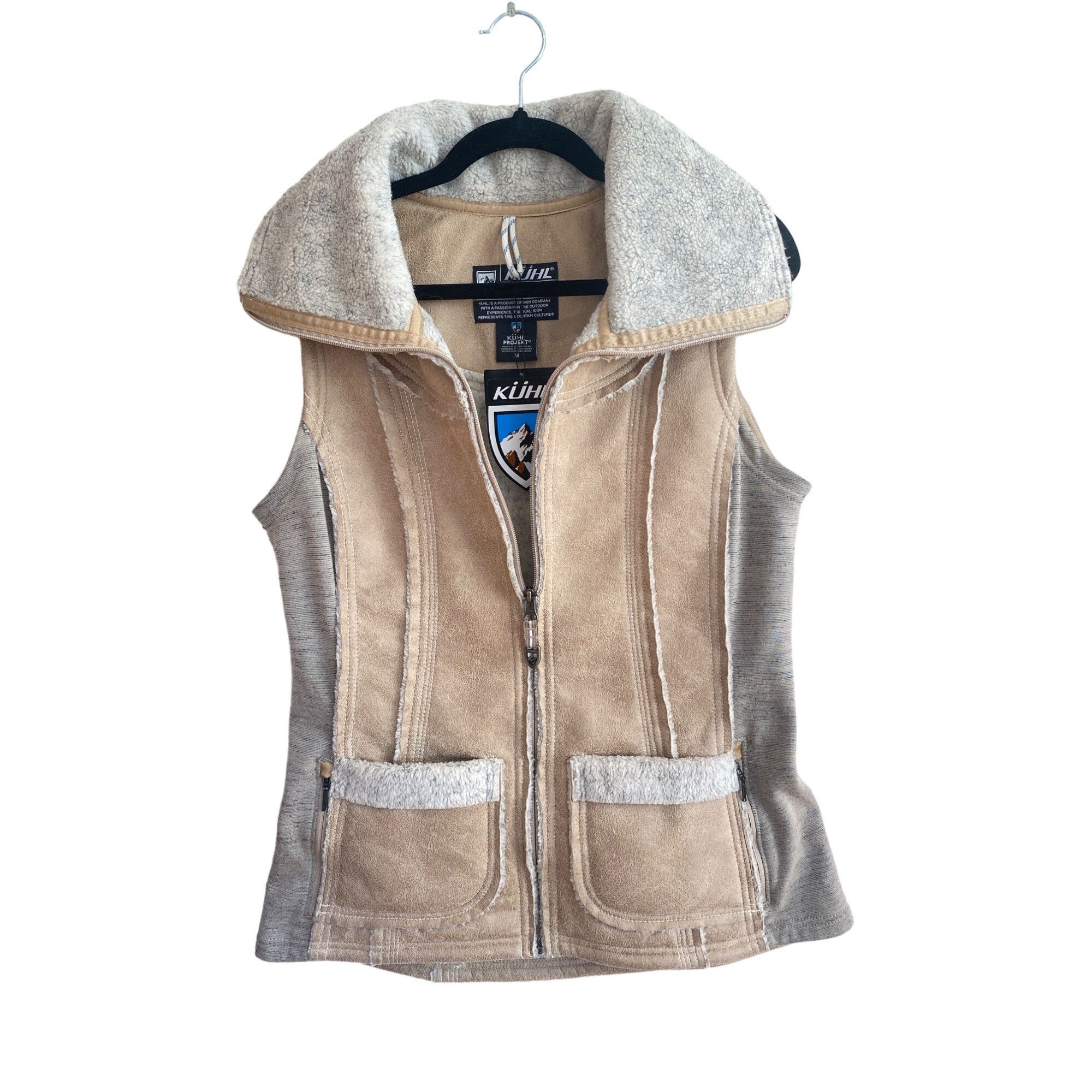 Kuhl NWT Kuhl Women's M Dani Sherpa Vest Italian Faux Leather She Size M / US 6-8 / IT 42-44 - 14 Thumbnail