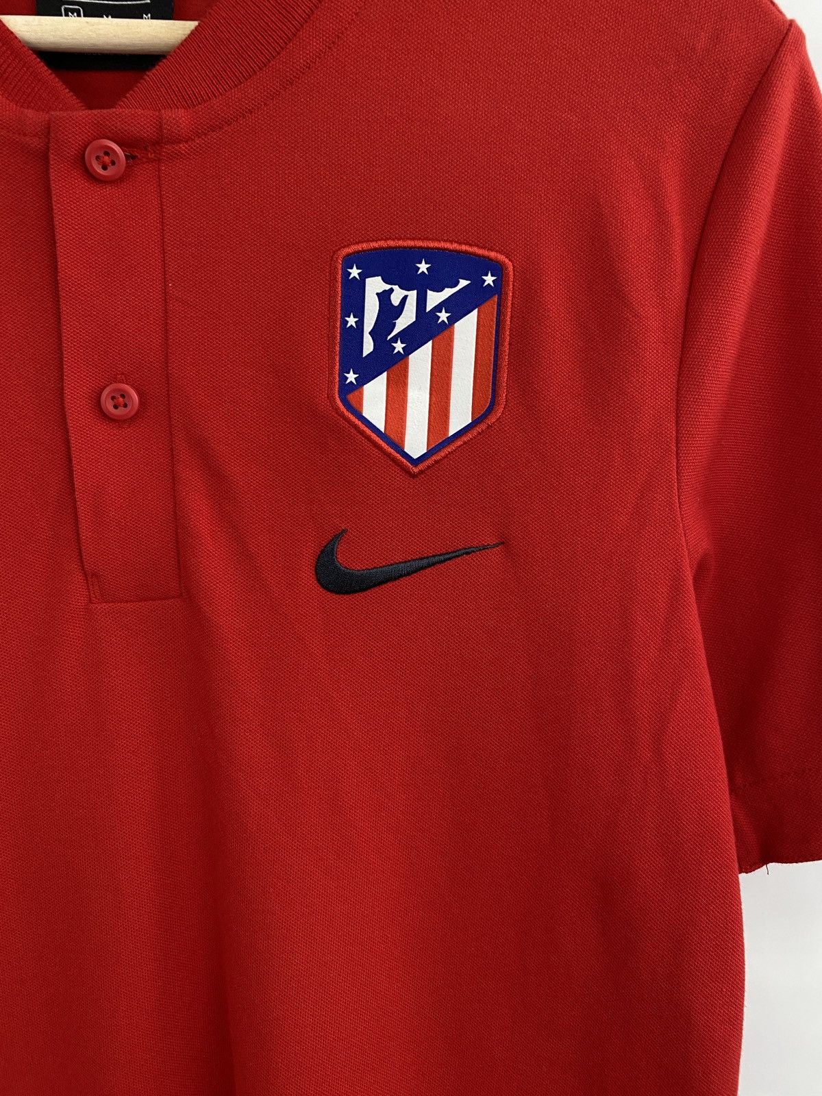 Nike Atletico Madrid Nike Polo T-Shirt Jersey Rare Retro Hype Y2K Size US M / EU 48-50 / 2 - 4 Thumbnail