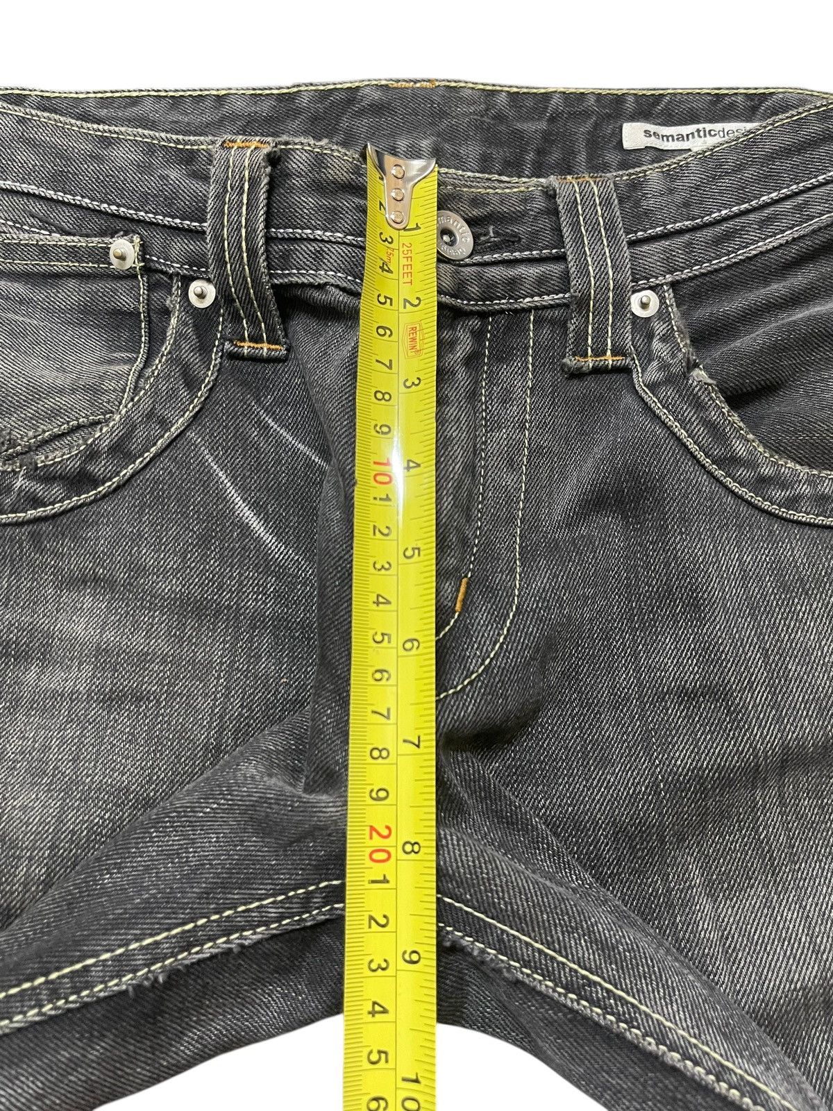 semanticdesign Vintage Japan Semantic Design Thunder Wash Faded Flare Jeans Size US 31 - 15 Thumbnail