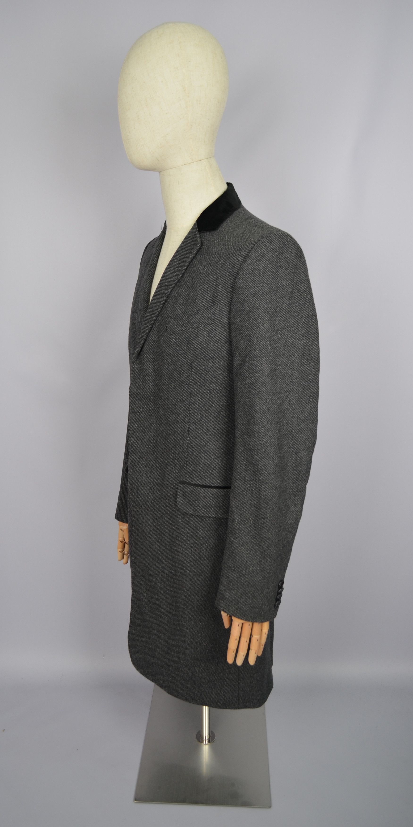 Dolce & Gabbana × Vintage D&G Dolce & Gabbana Grey 100% Wool Coat Car Pea Coat Size M Size US M / EU 48-50 / 2 - 16 Thumbnail