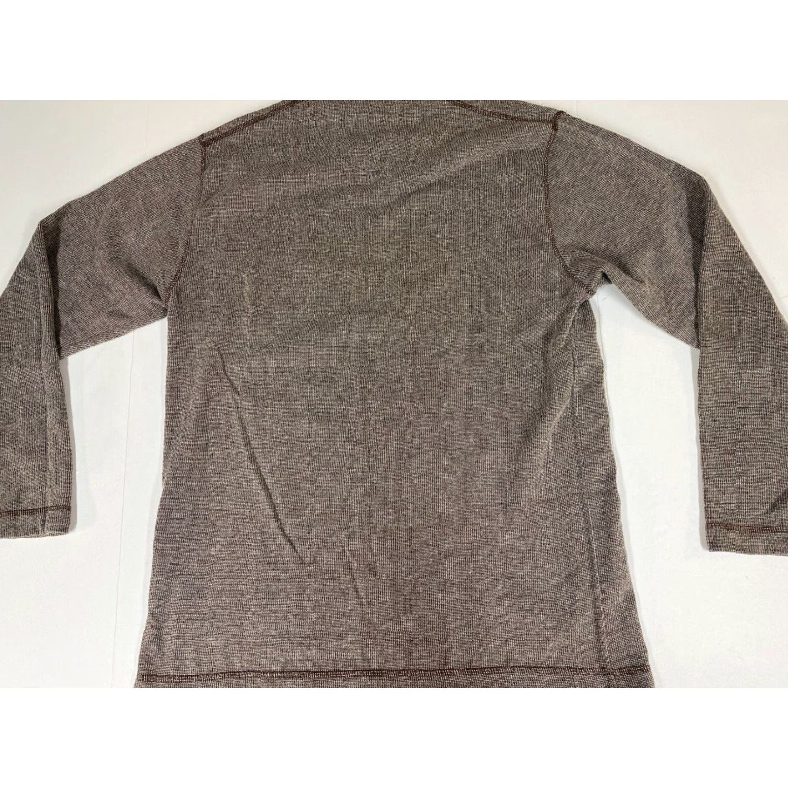 Route 66 Route 66 Mens Sweater Large Brown Pullover V-Neck Long Sleeve Knit Cotton Blend Chunky-Knit Croche Size US L / EU 52-54 / 3 - 6 Thumbnail
