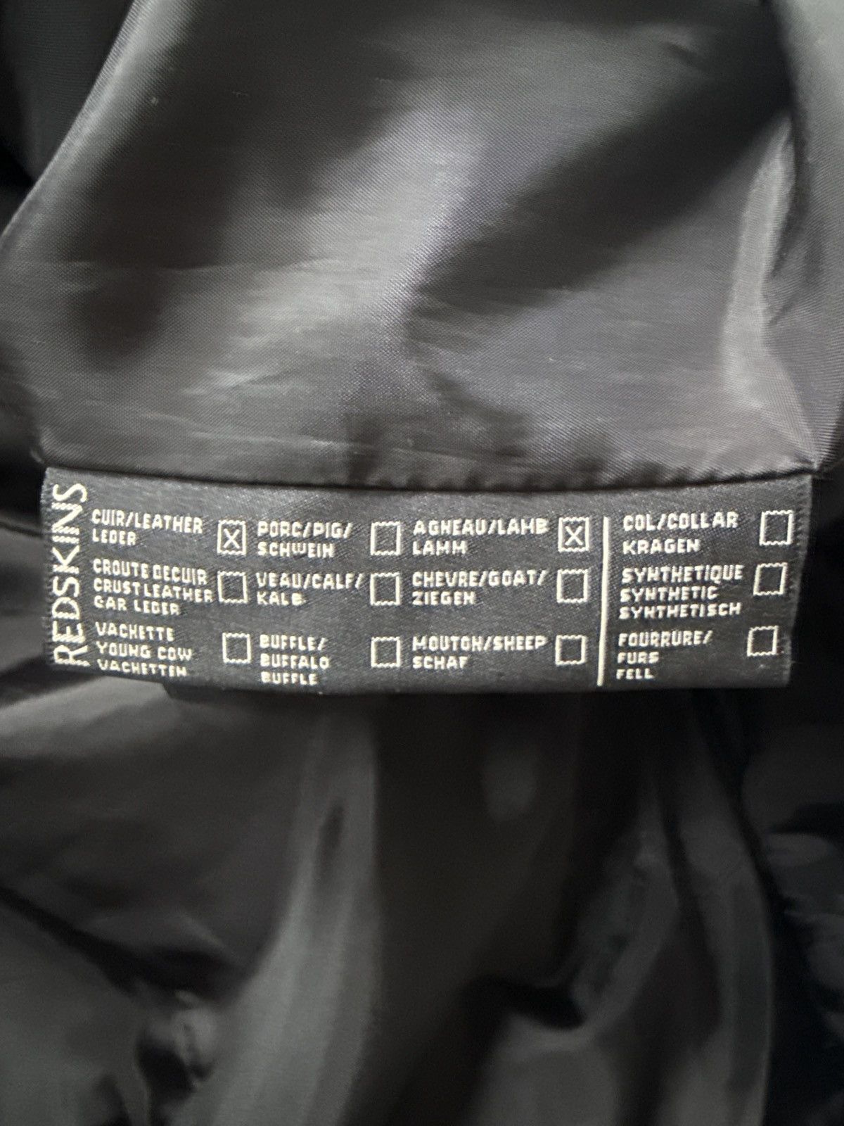 Other VINTAGE REDSKINS "Buttery Soft" Leather ¾ Coat - Rare Label Size XL / US 12-14 / IT 48-50 - 9 Thumbnail