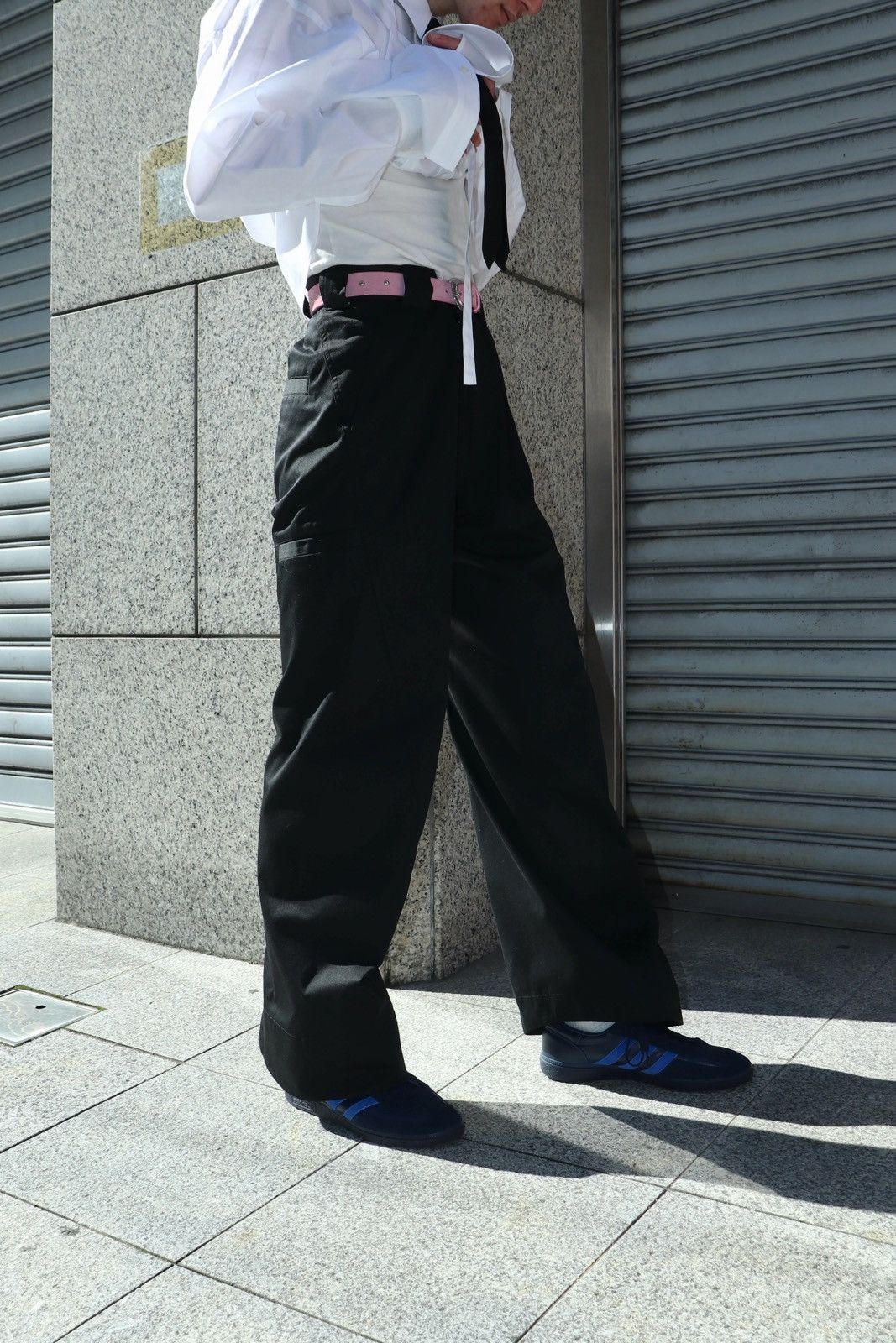 Yuki Hashimoto Twisted Seam Cotton Work Pants