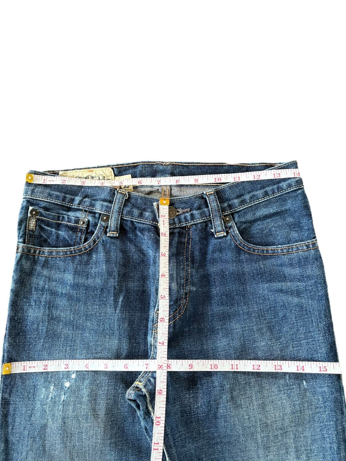 Abercrombie & Fitch Vintage Abercrombie Blue Wash Distress Flare Jeans Size 28" / US 6 / IT 42 - 7 Thumbnail