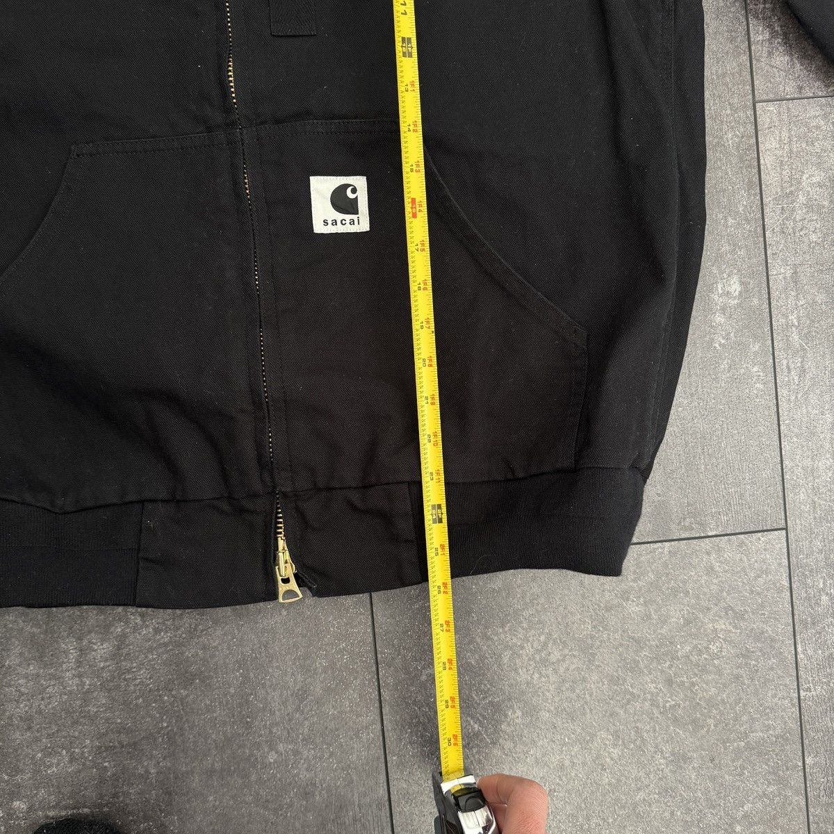Carhartt × Sacai Carhartt x Sacai Duck Hooded Black Jacket Japan Size 3 Size US L / EU 52-54 / 3 - 10 Thumbnail