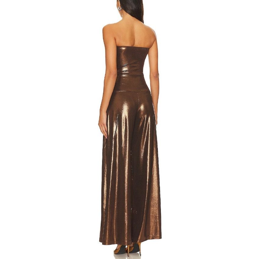 Norma Kamali Norma Kamali Chocolate Strapless Jumpsuit S NWT Size 28" / US 6 / IT 42 - 2 Thumbnail