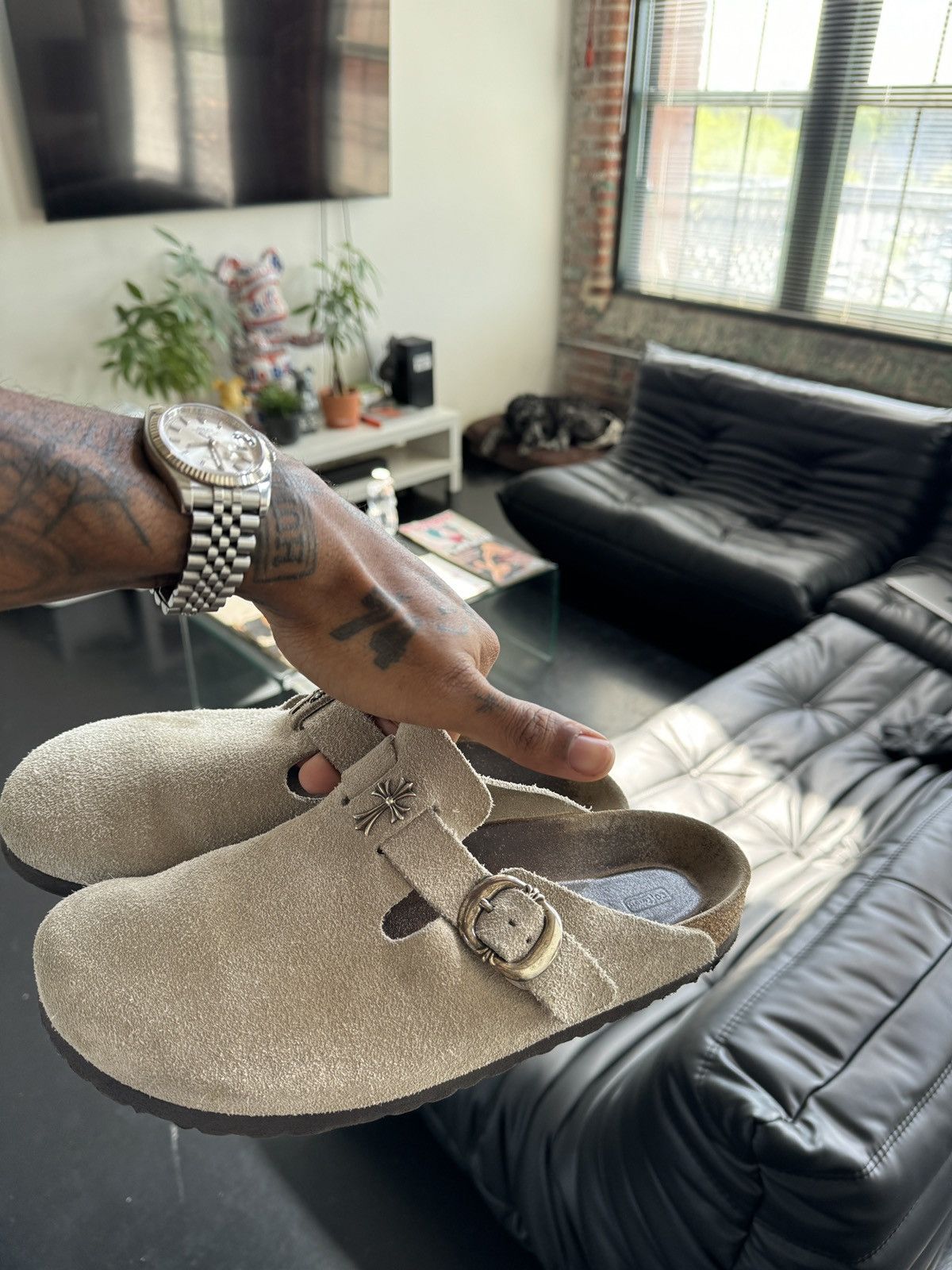 Chrome Hearts Chrome Hearts Birkenstocks Size US 11.5 / EU 44-45 - 3 Thumbnail