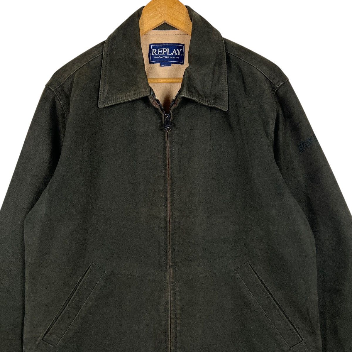 Replay 🔥 Replay Blue Jeans Moleskin Deck Blouson Jacket Size US M / EU 48-50 / 2 - 5 Thumbnail