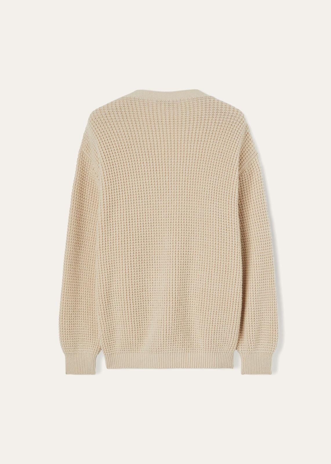 Loro Piana o1srvl11e0824 Yamba Cardigan Jacket in Beige Size M / US 6-8 / IT 42-44 - 2 Thumbnail