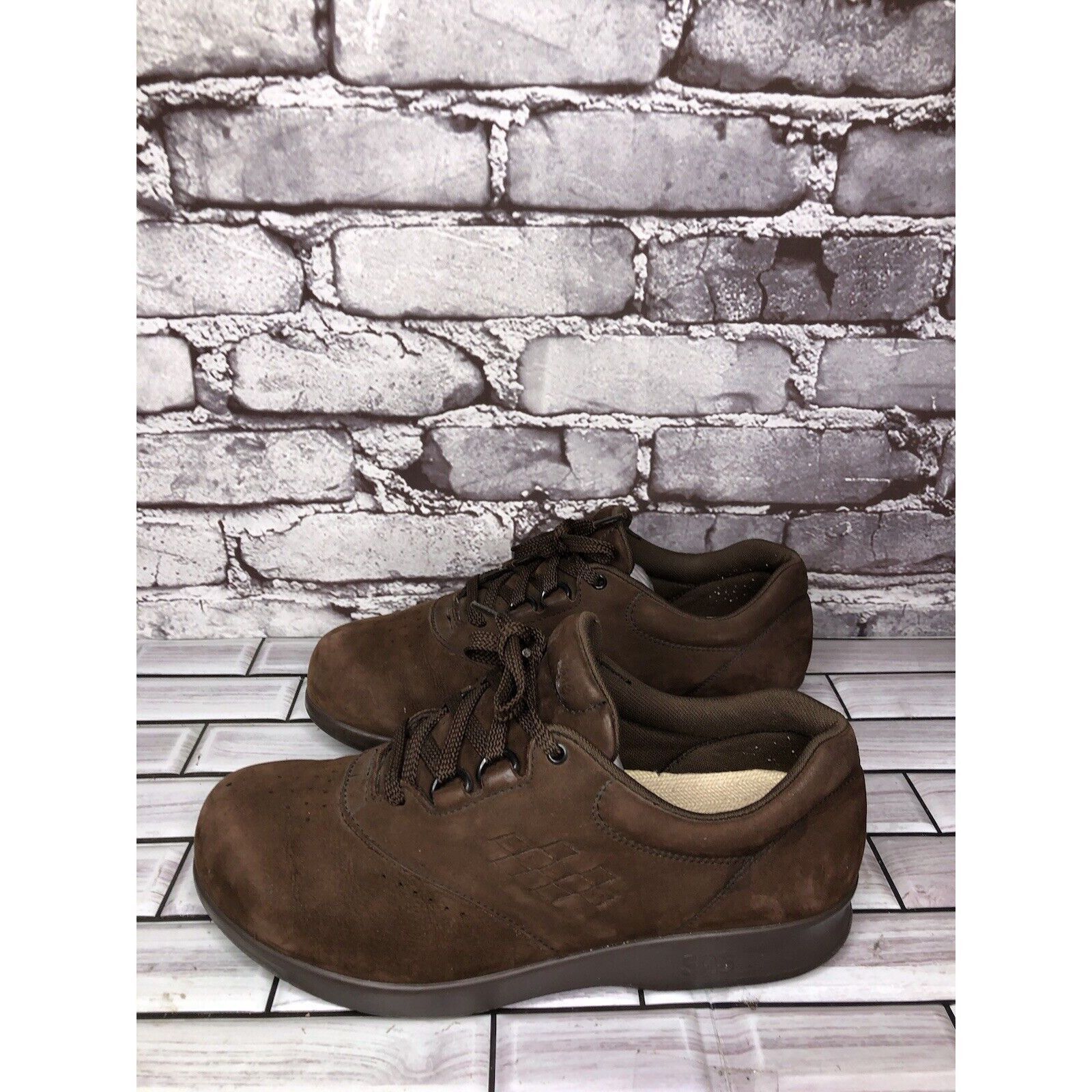 Other SAS Tripad Free Time Brown Suede Walking Lace Up Shoes Women Size US 7 / IT 37 - 6 Thumbnail