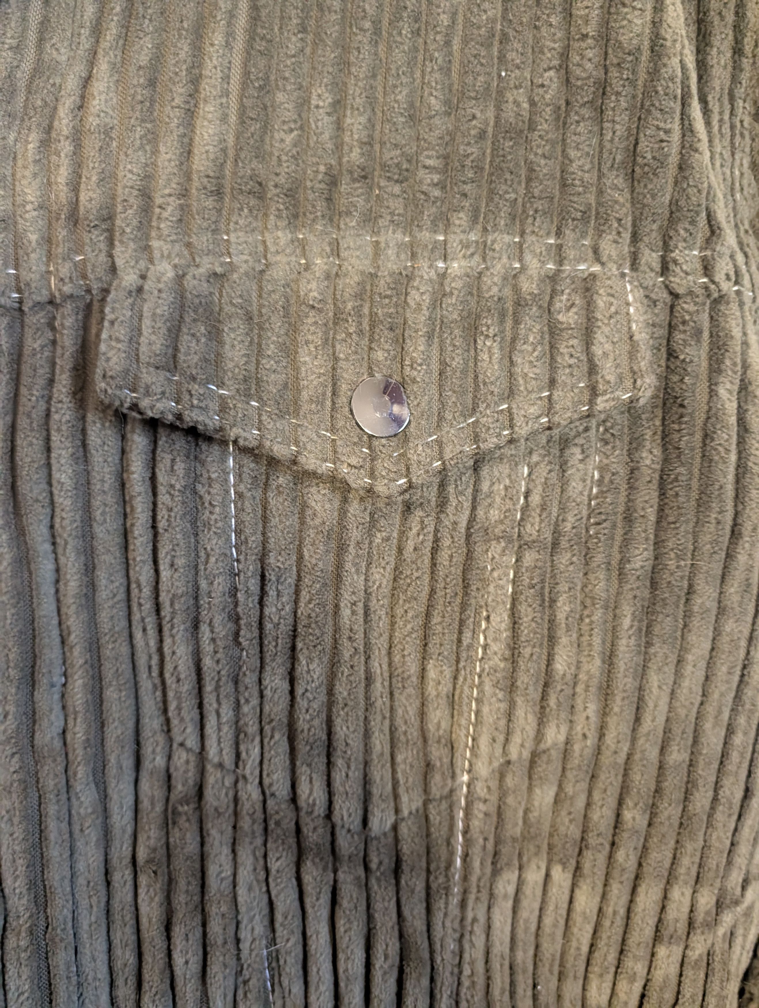Pyer Moss Runway green corduroy fur lined trucker jacket Fall 2018 Size US S / EU 44-46 / 1 - 6 Thumbnail