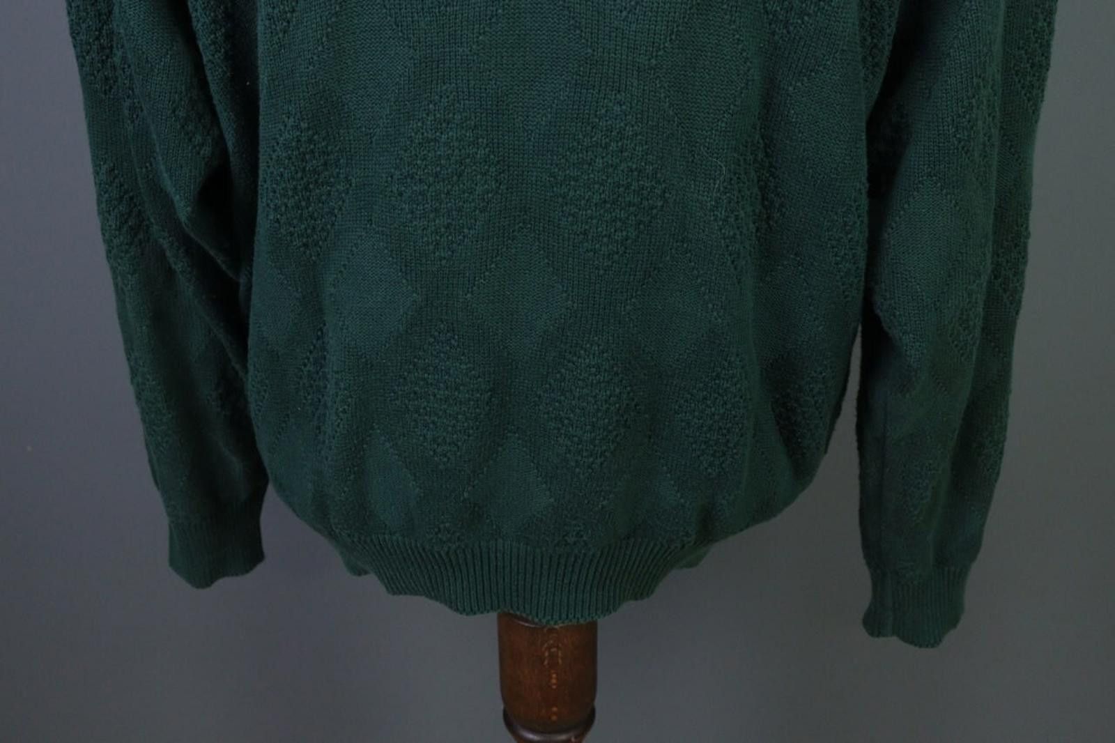 Lacoste Lacoste Chemise Green V-Neck Knit Sweater Size 6 / XL Size US M / EU 48-50 / 2 - 9 Thumbnail
