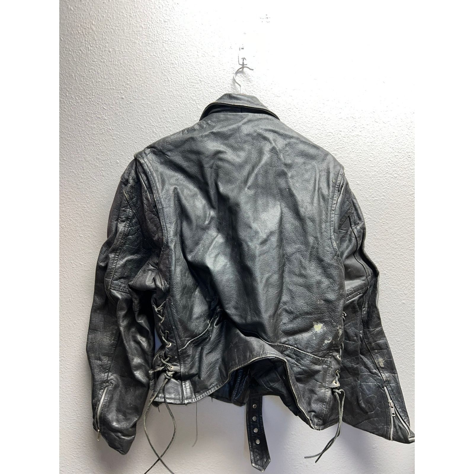 Vintage Vintage Storm Leathers Jacket Full Zip Leather Gear Large Size US L / EU 52-54 / 3 - 13 Thumbnail