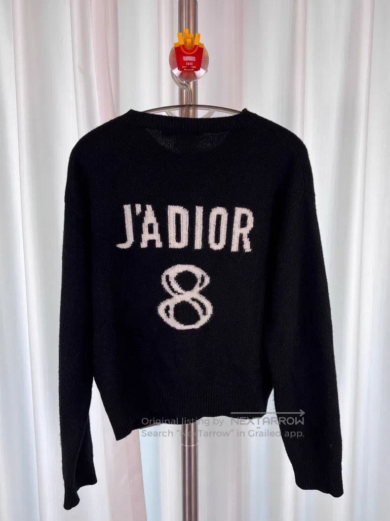 Dior Dior Black cashmere 8-character sweater Size XS / US 0-2 / IT 36-38 - 2 Thumbnail