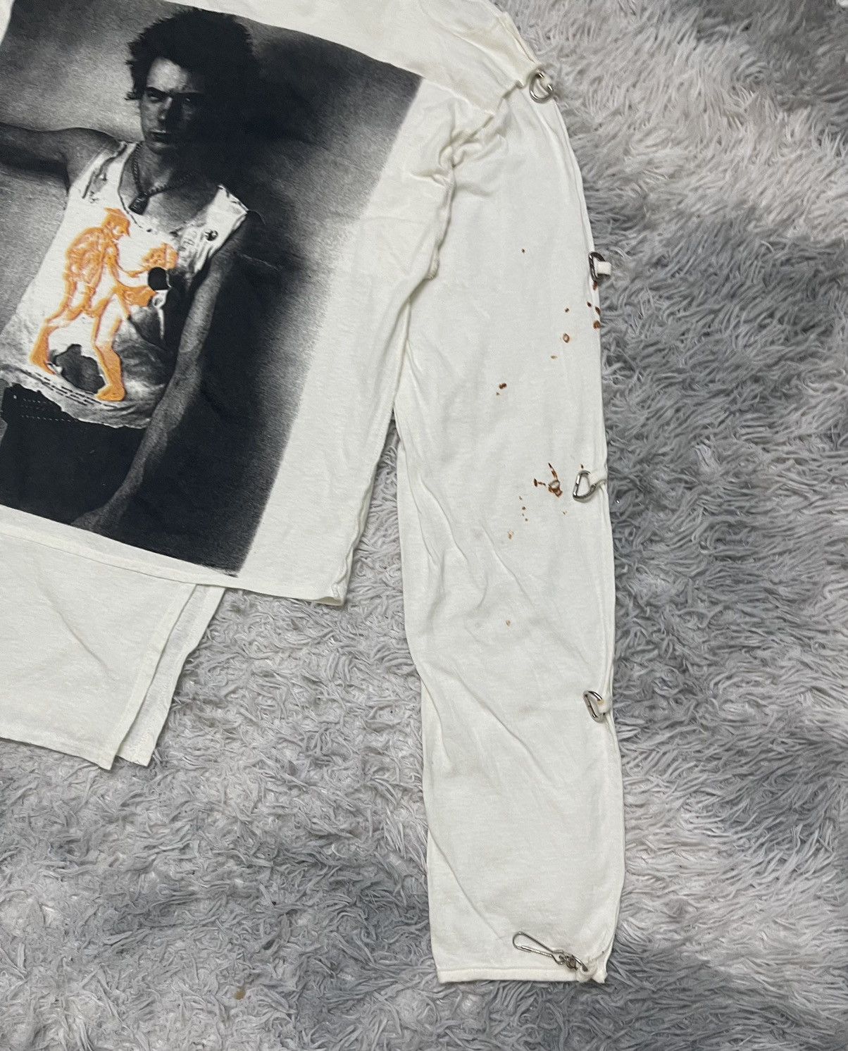 Band Tees 80s Seditionaries Anarchy Muslin Keith Richards 19th Shirt Size US L / EU 52-54 / 3 - 4 Thumbnail